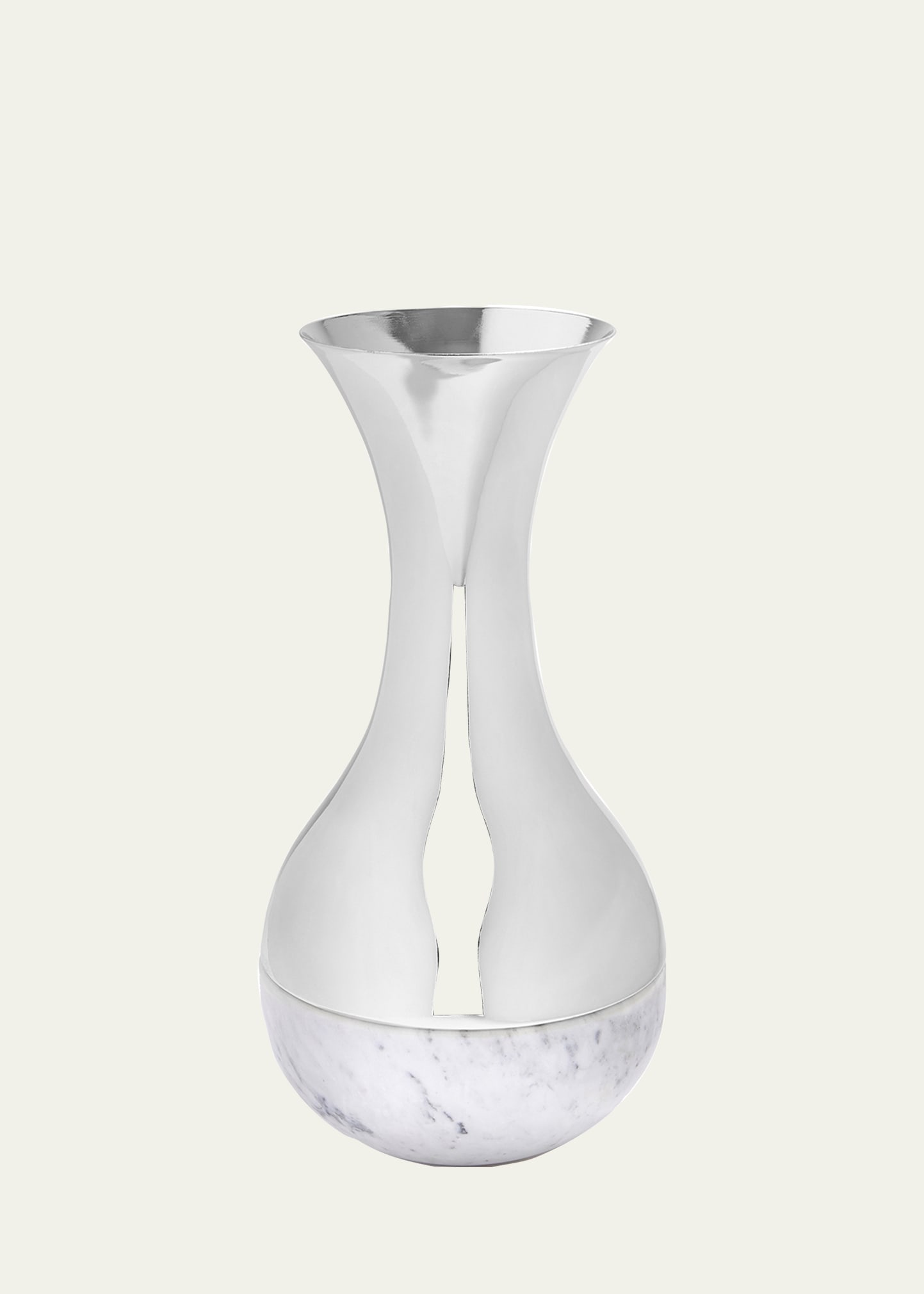 Anna New York Dual Vase In Metallic
