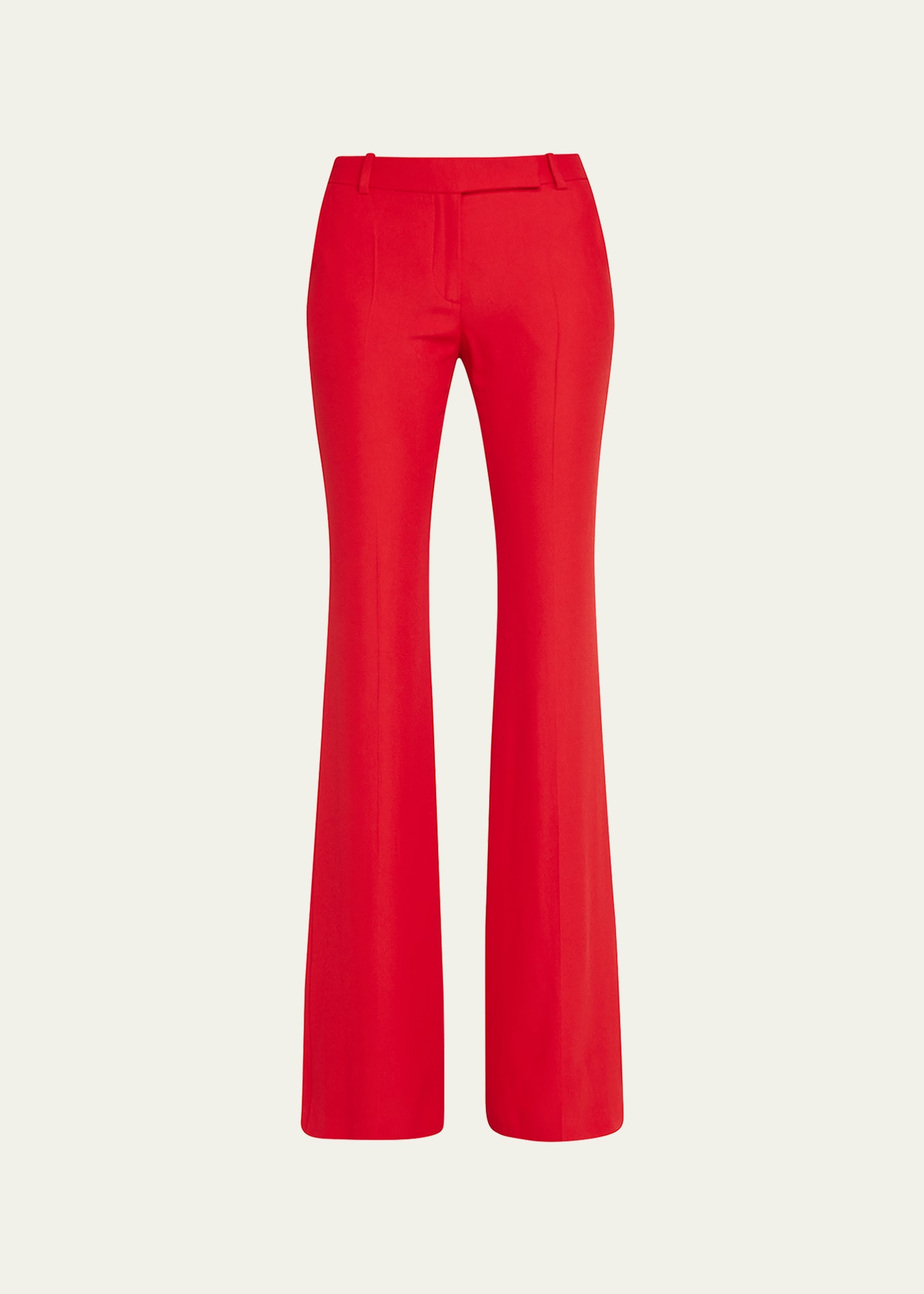 Shop Alexander Mcqueen Classic Suiting Pants In Love Red
