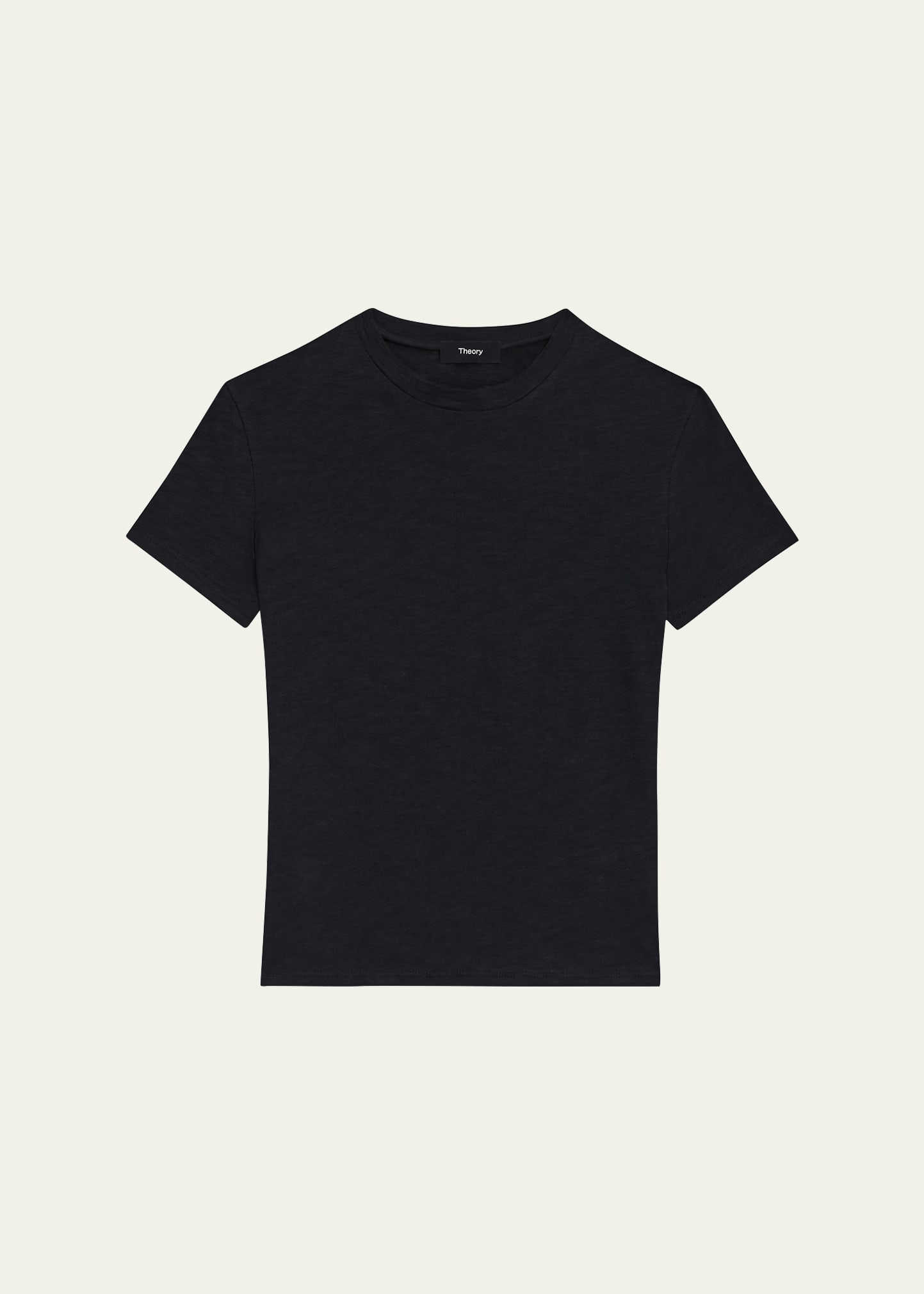 Theory Tiny Tee 2 Nebulous Organic Cotton Top In Blk