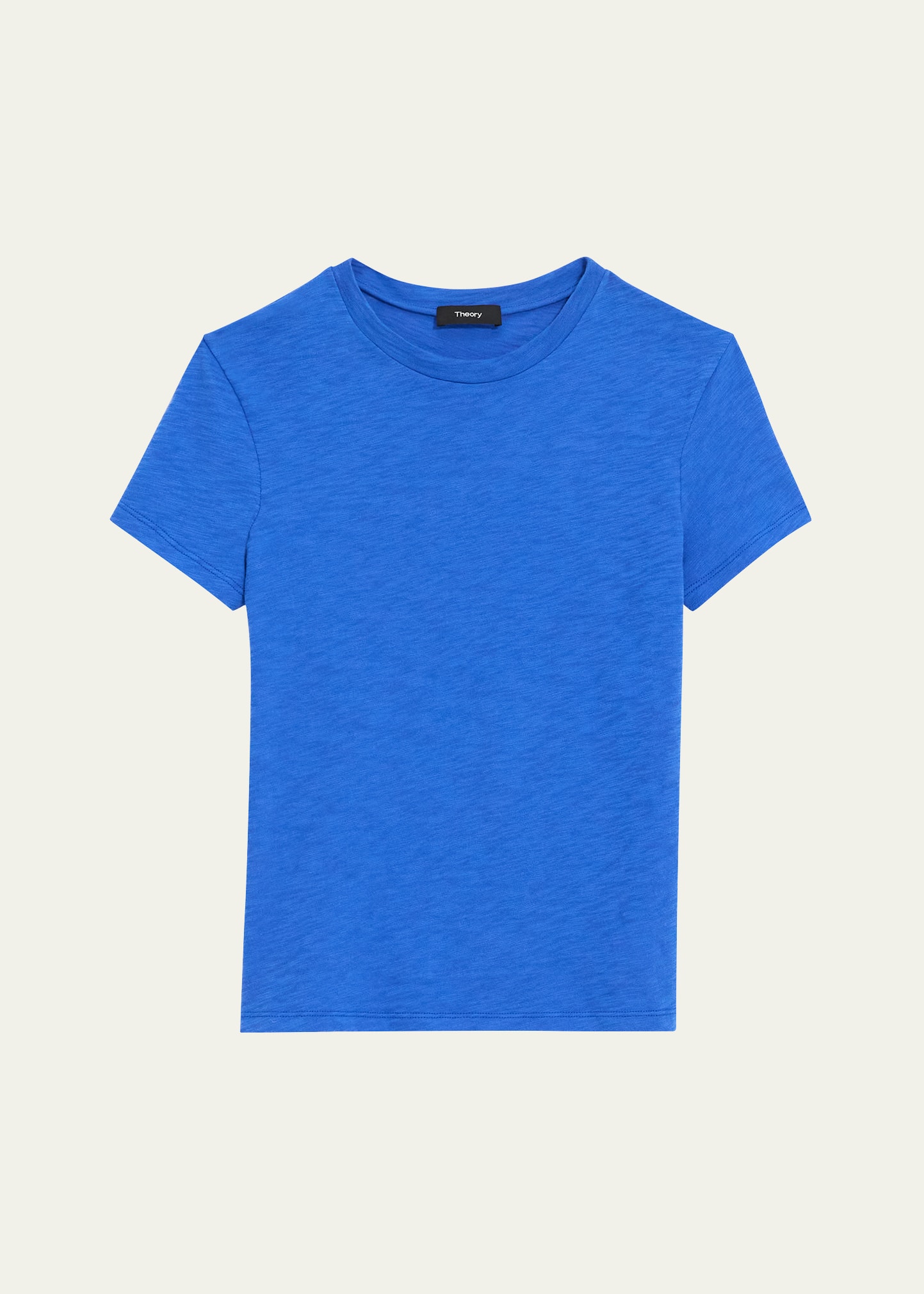 Theory Tiny Tee 2 Nebulous Organic Cotton Top In Blk