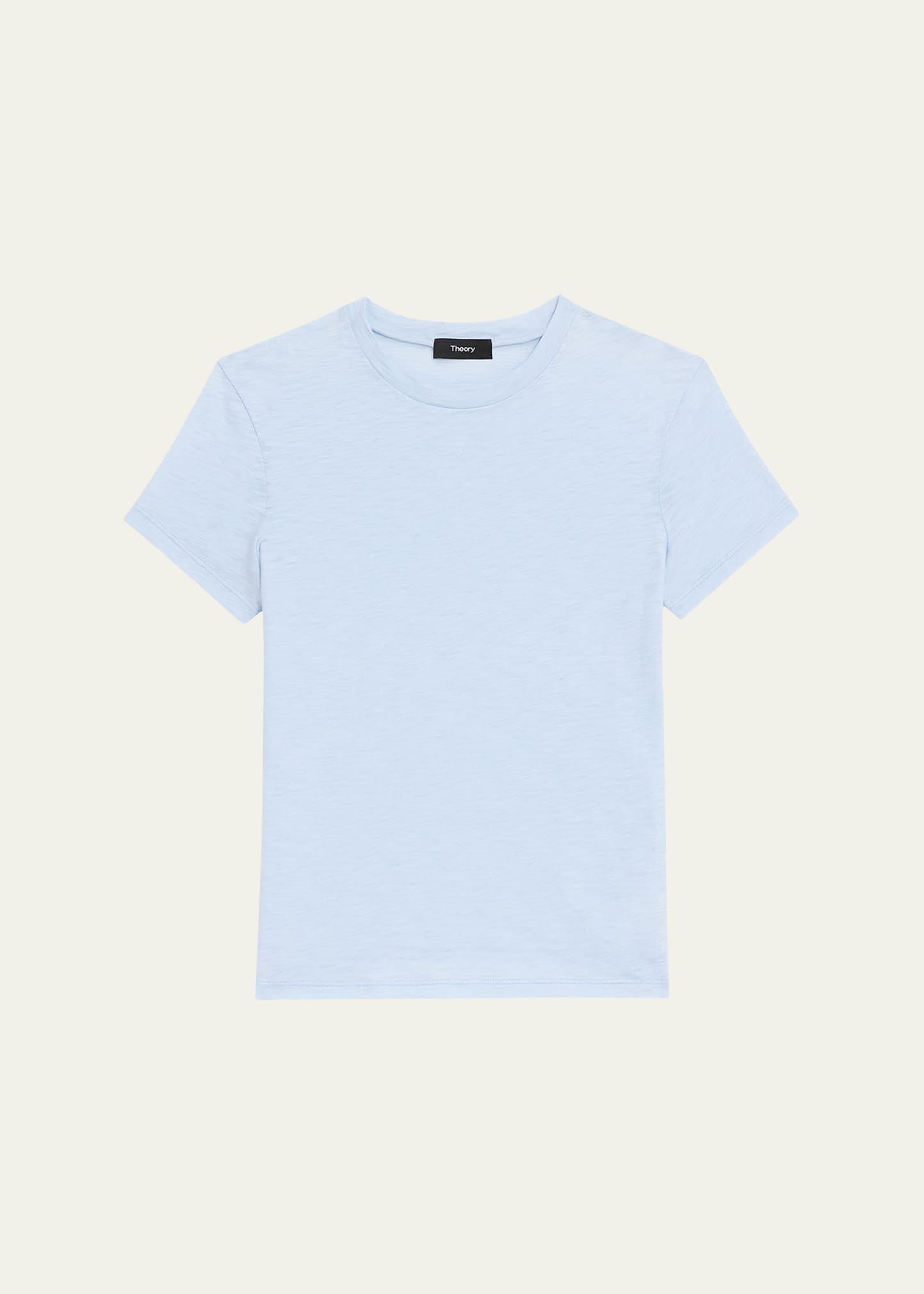 Theory Tiny Tee 2 Nebulous Organic Cotton Top In Skylt
