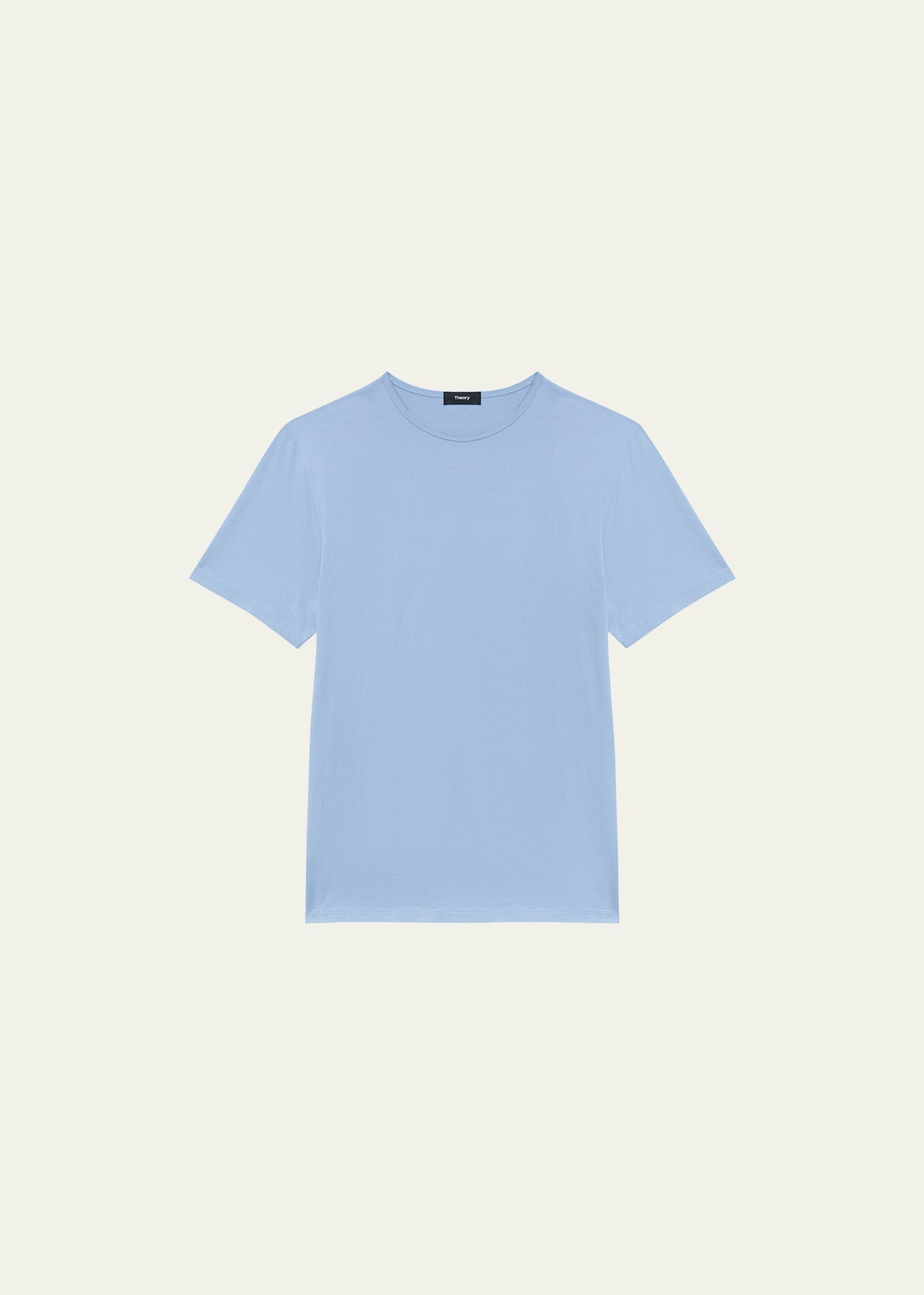 Theory Men's Precise Luxe Cotton Short-sleeve Tee In Heron