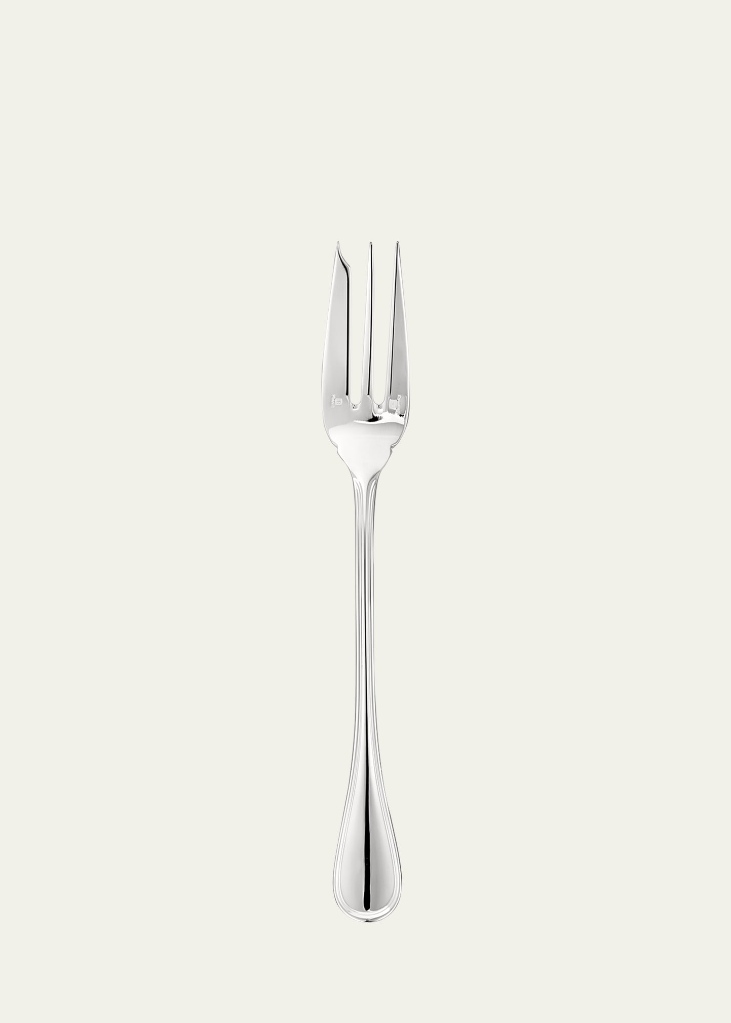 Christofle Albi Stainless Steel Serving Fork In Gray