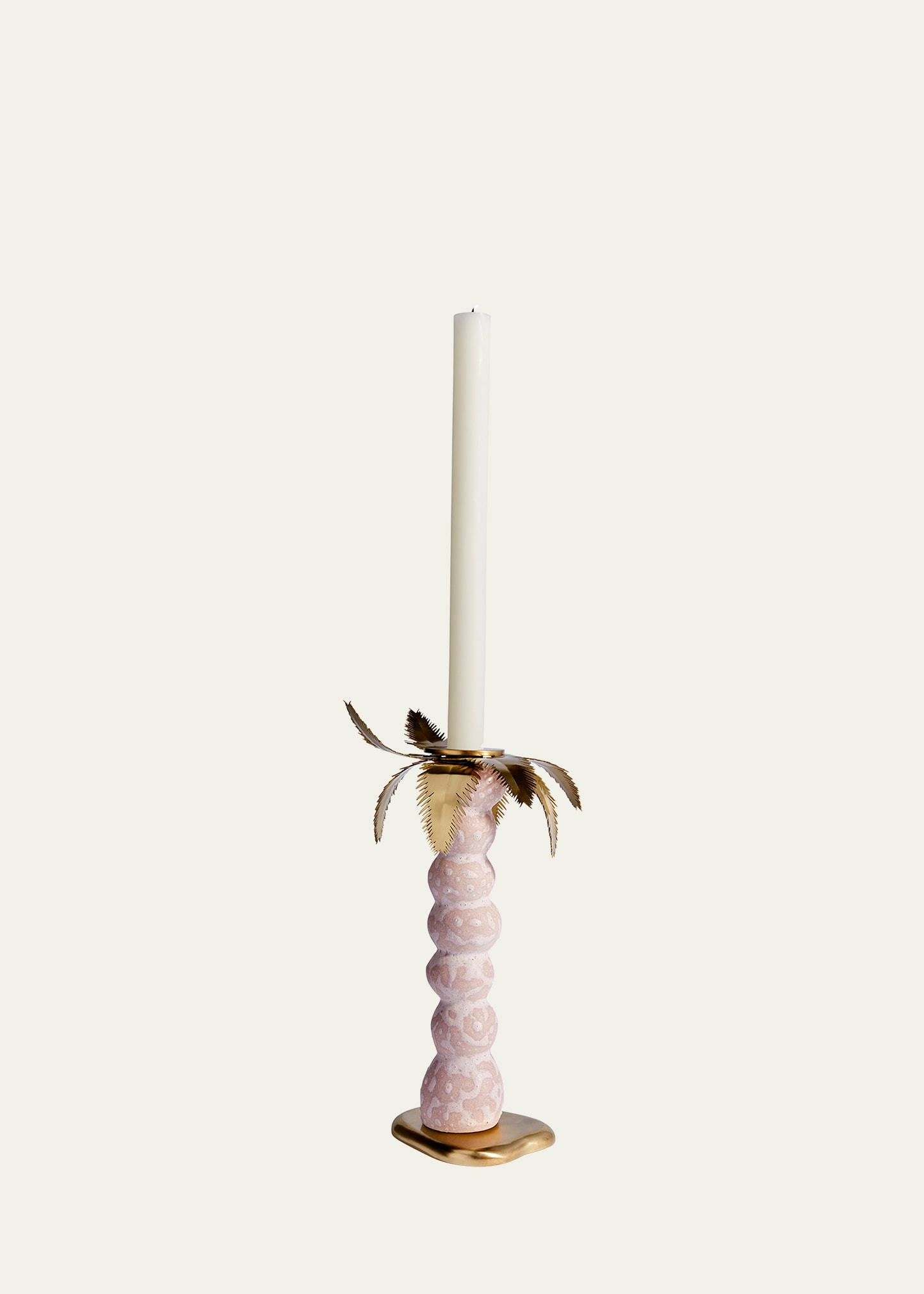 L'objet Haas Mojave Palm Candlestick - Small In Pink