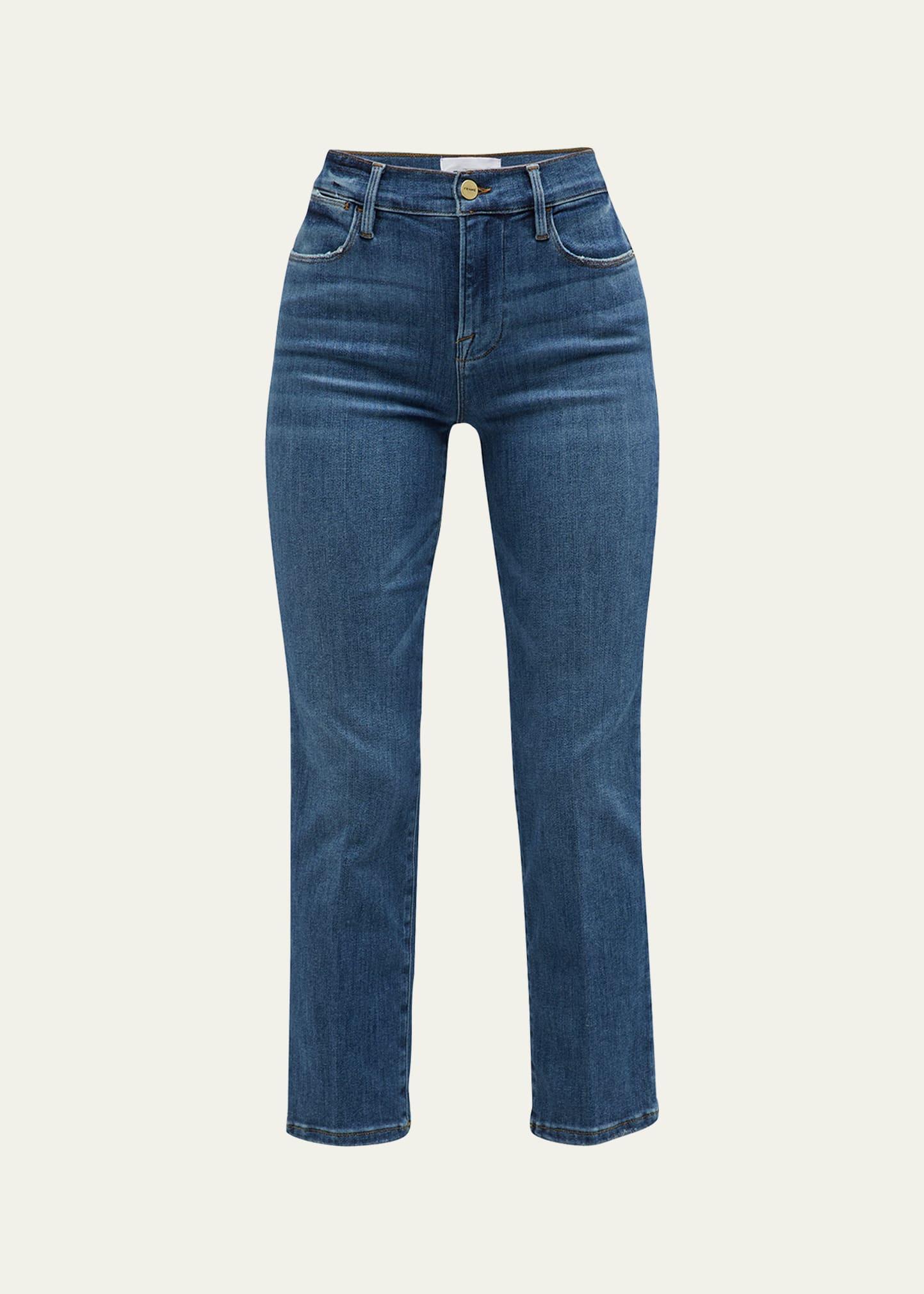 Le High Cropped Straight-Leg Jeans