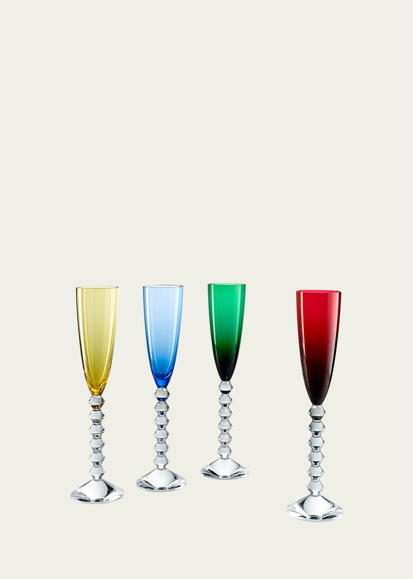 Shop Baccarat Vega Flutissmino Champagne Flutes, Set Of 4 In Multi