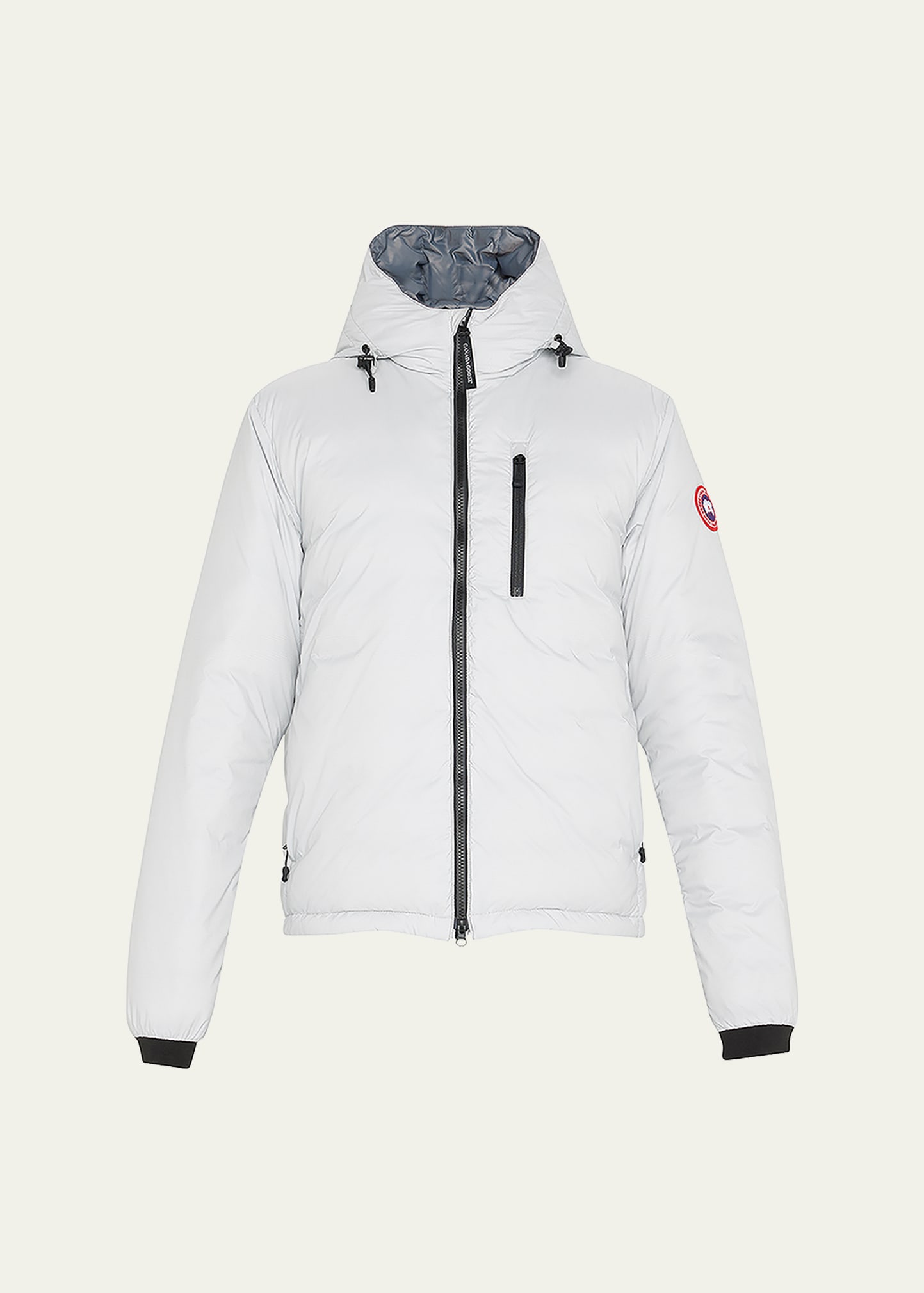 Canada Goose Men's Lodge Hoodie In Silver/birch