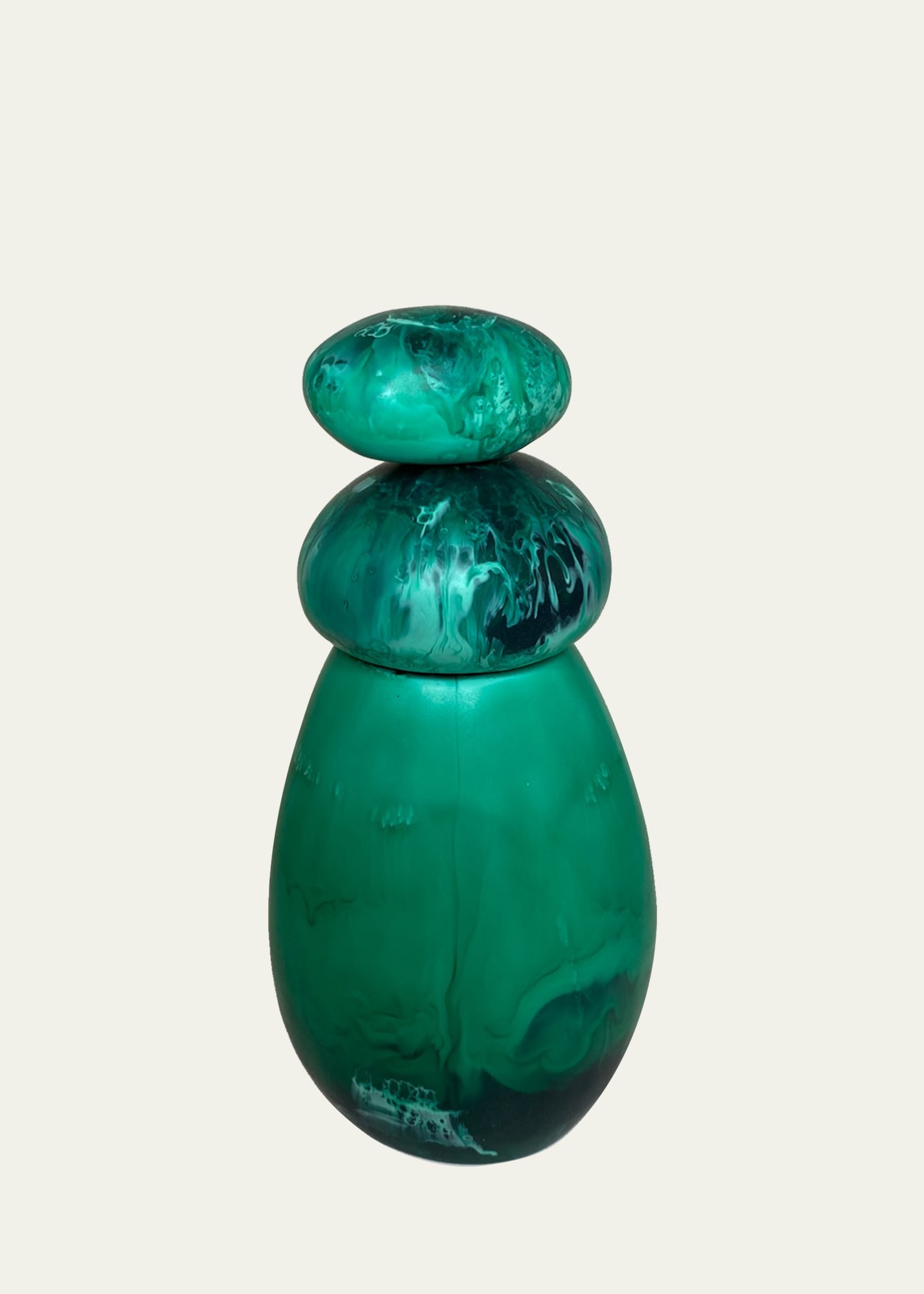 Dinosaur Designs Boulder Pepper Grinder In Emerald
