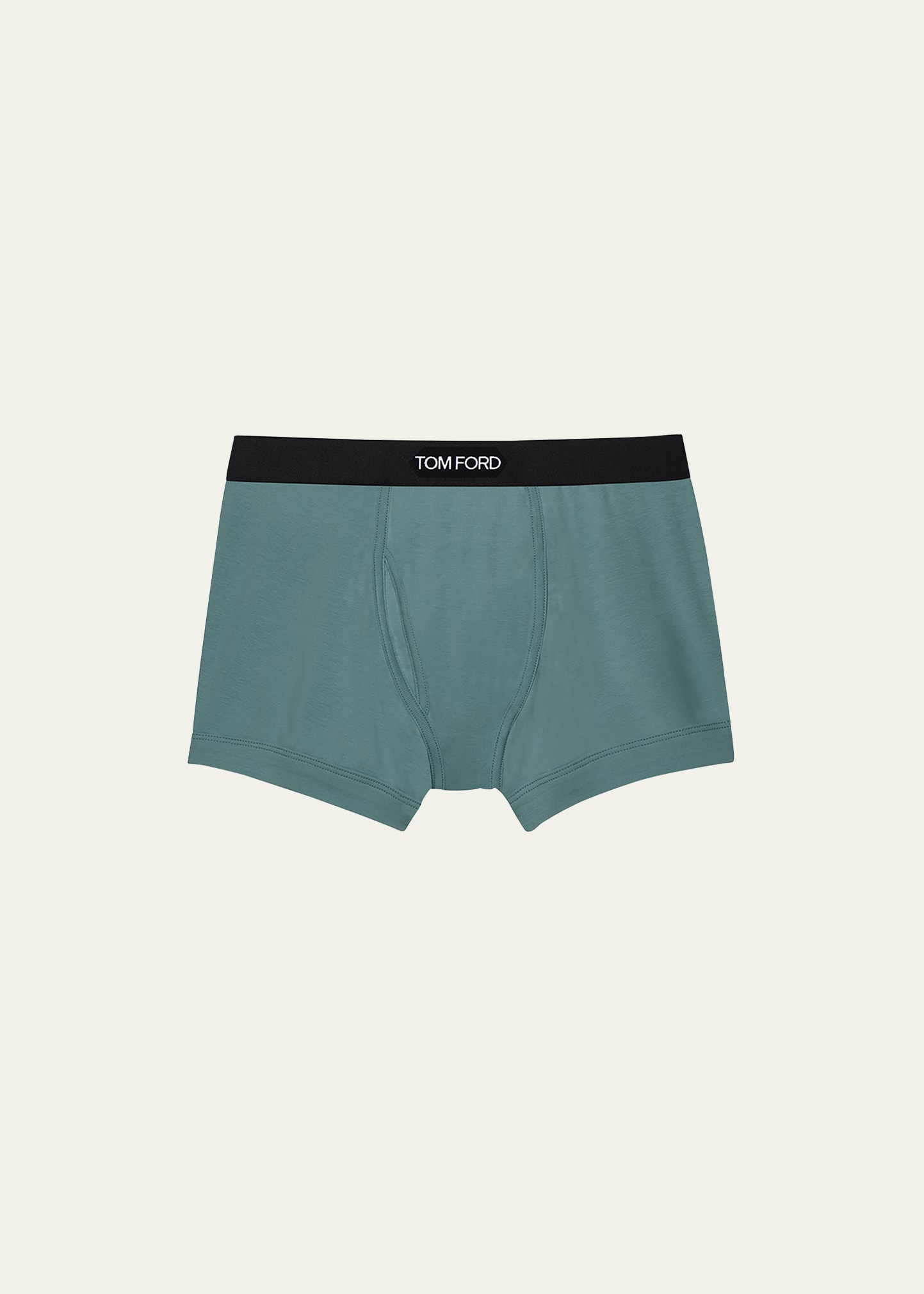 Tom Ford Blue Stretch Boxer Briefs In Teal