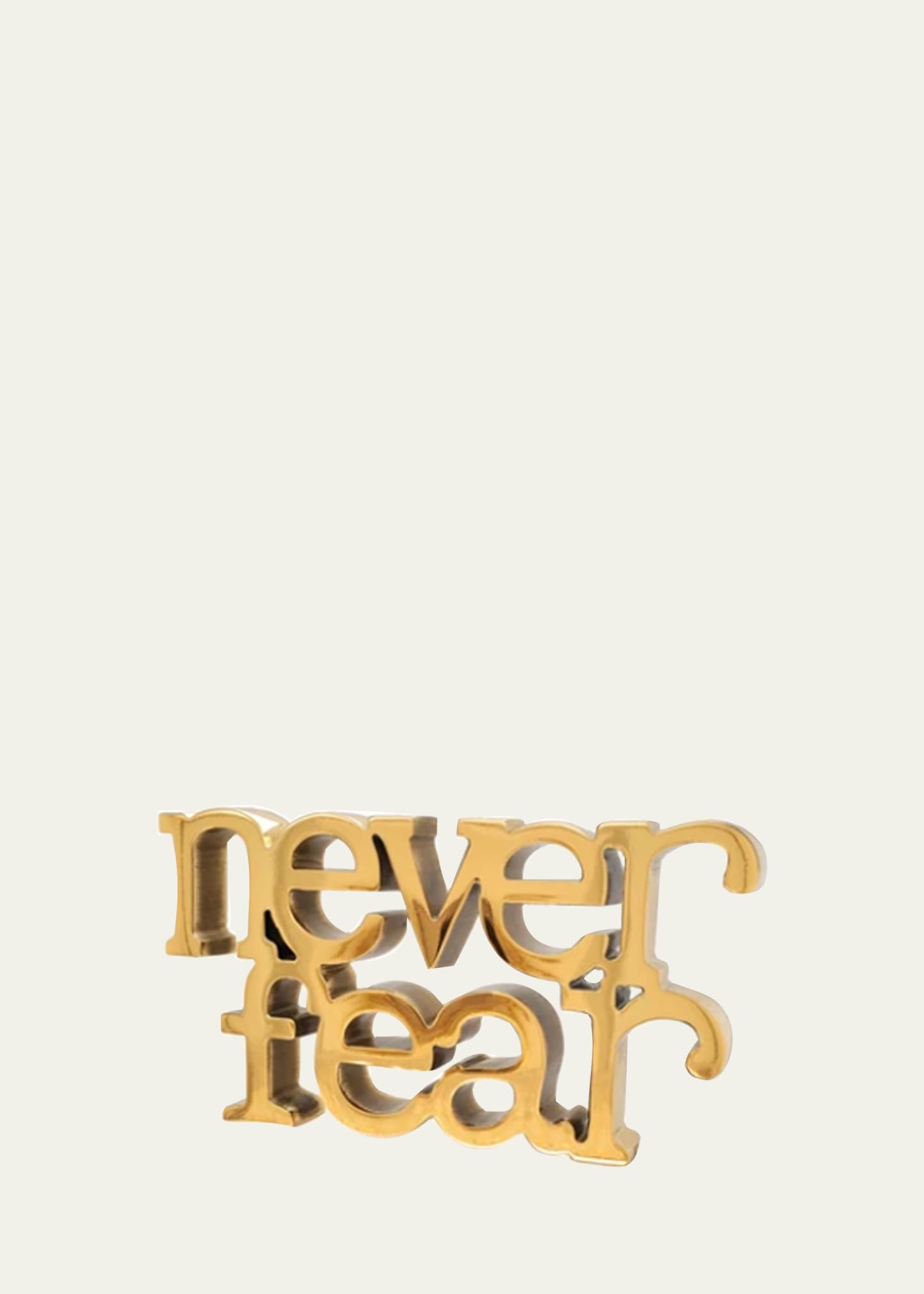 Monica Rich Kosann Never Fear Brass Table Charm In Multi