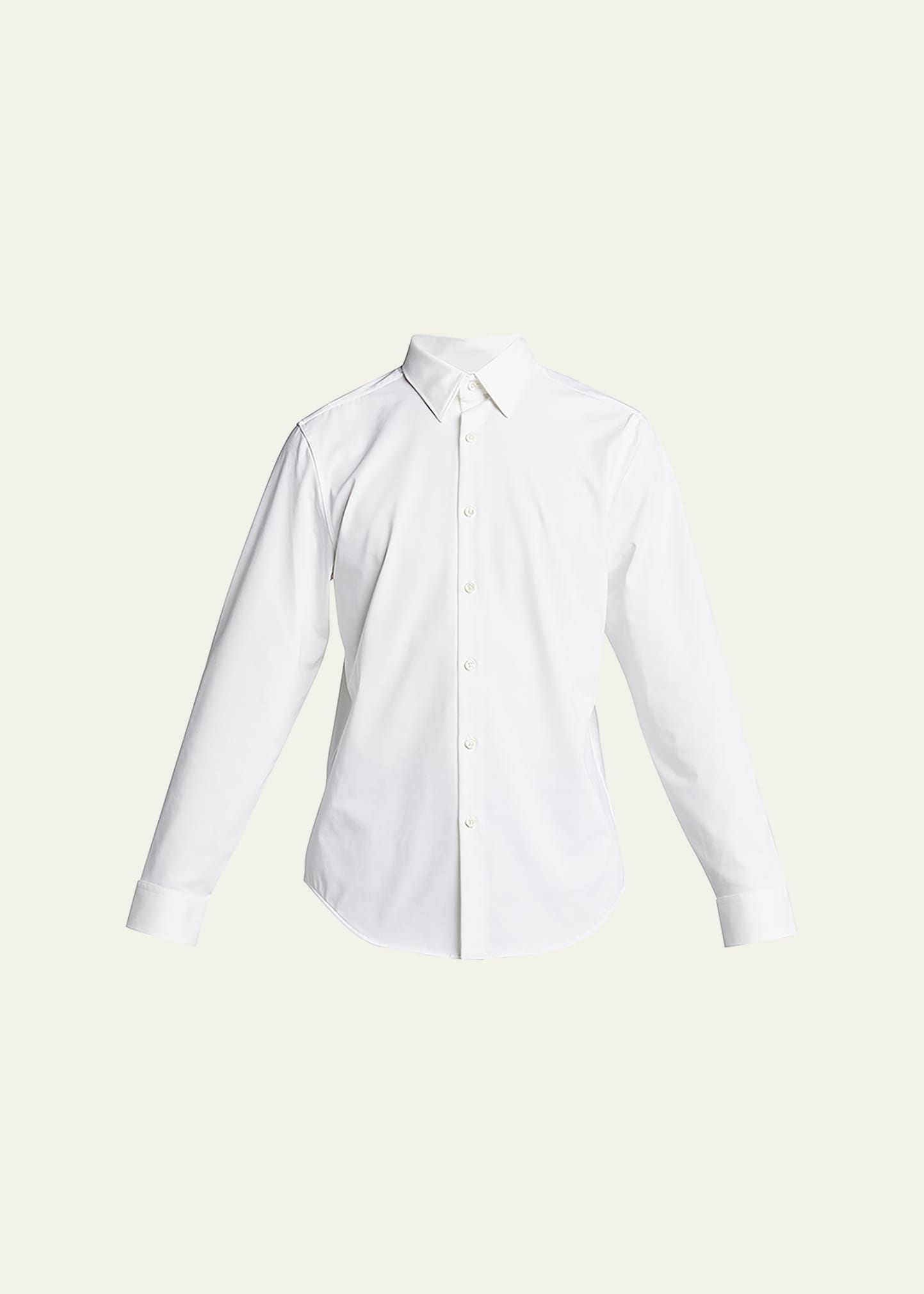 Theory Sylvain Shirt In Structure Knit In White