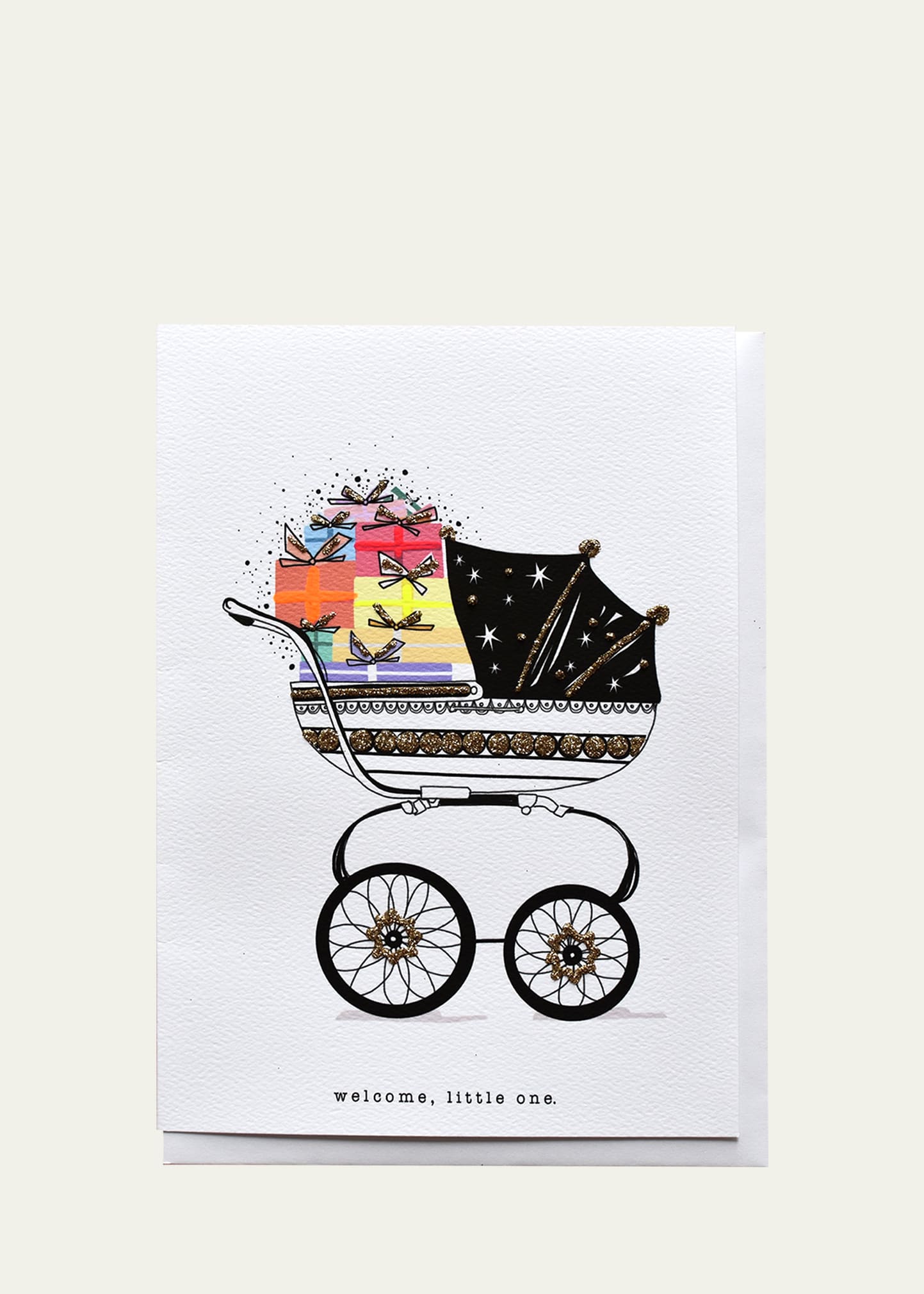 Verrier Welcome, Little One Folded Paper Card In Multi