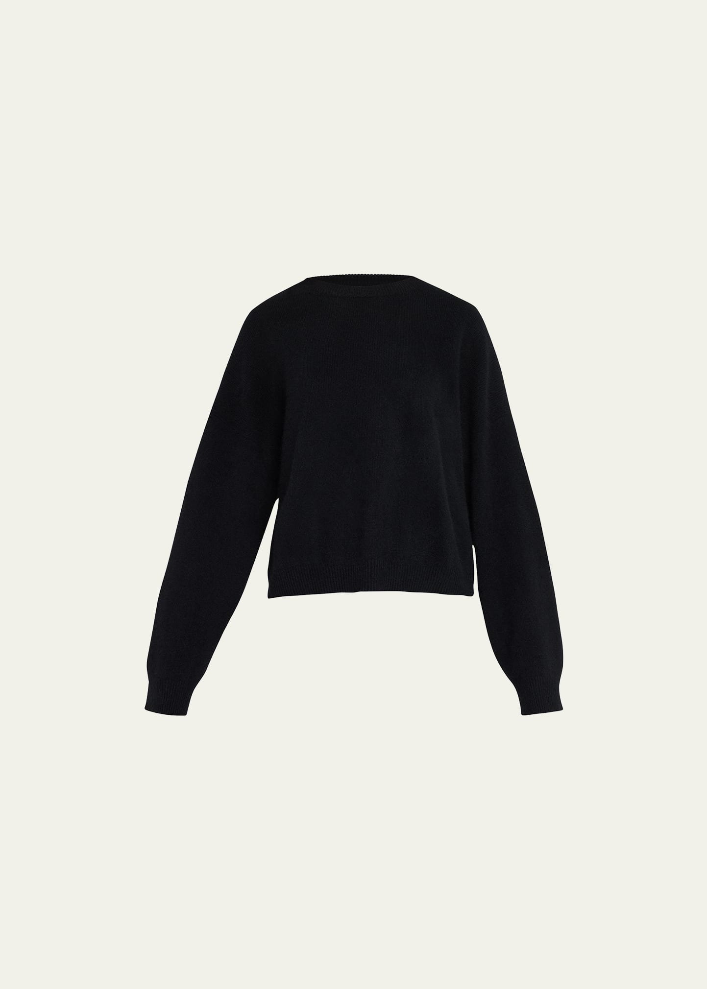 Loulou Studio Striped Drop-shoulder Sweater In Black