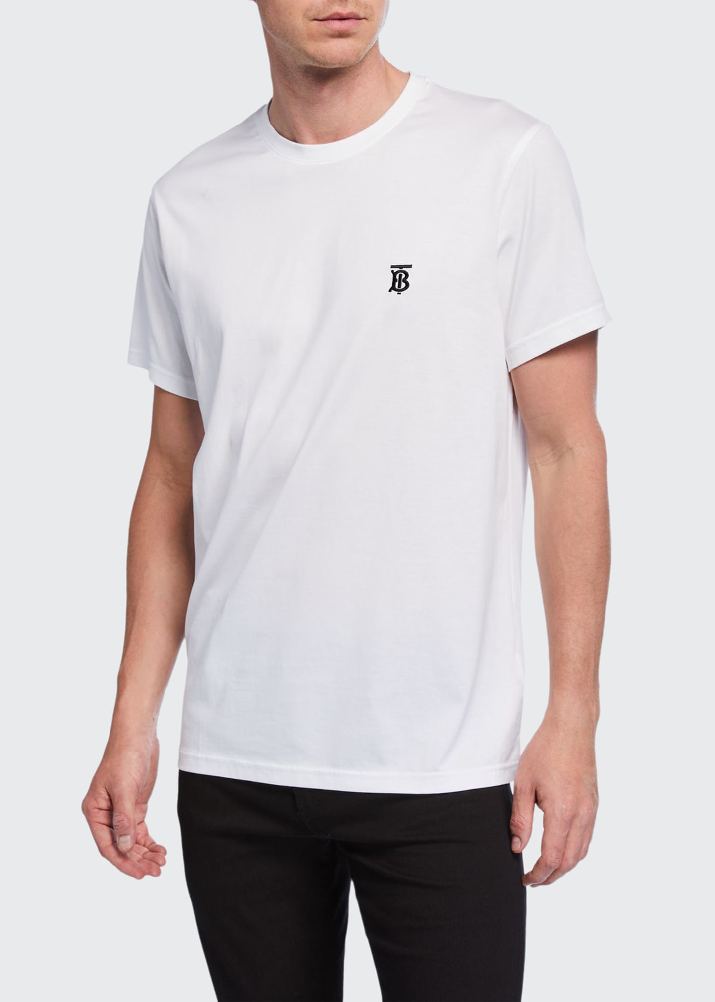 Burberry - Embroidered Monogram EKD Cotton T-shirt