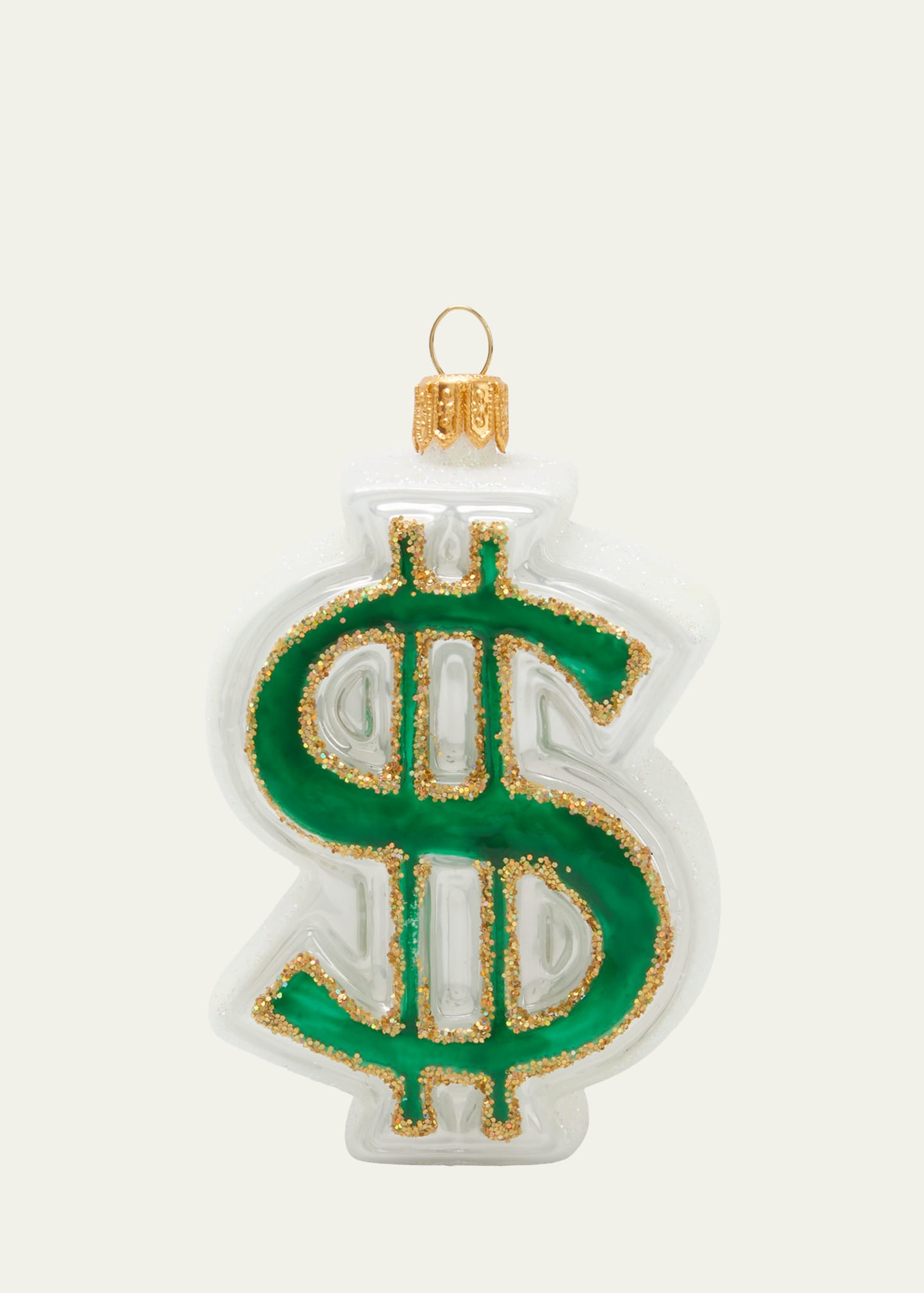 Bergdorf Goodman Dollar Sign Christmas Ornament