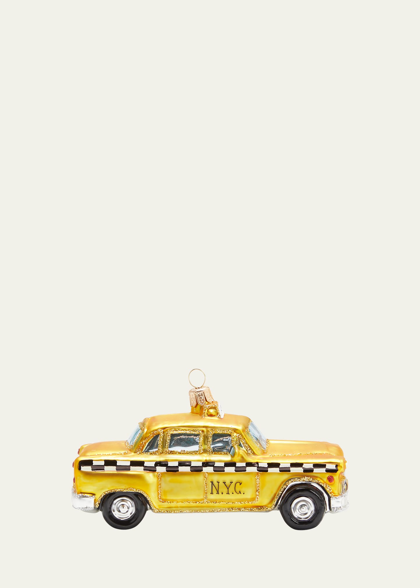 Bergdorf Goodman Ny Taxi Christmas Ornament In Yellow