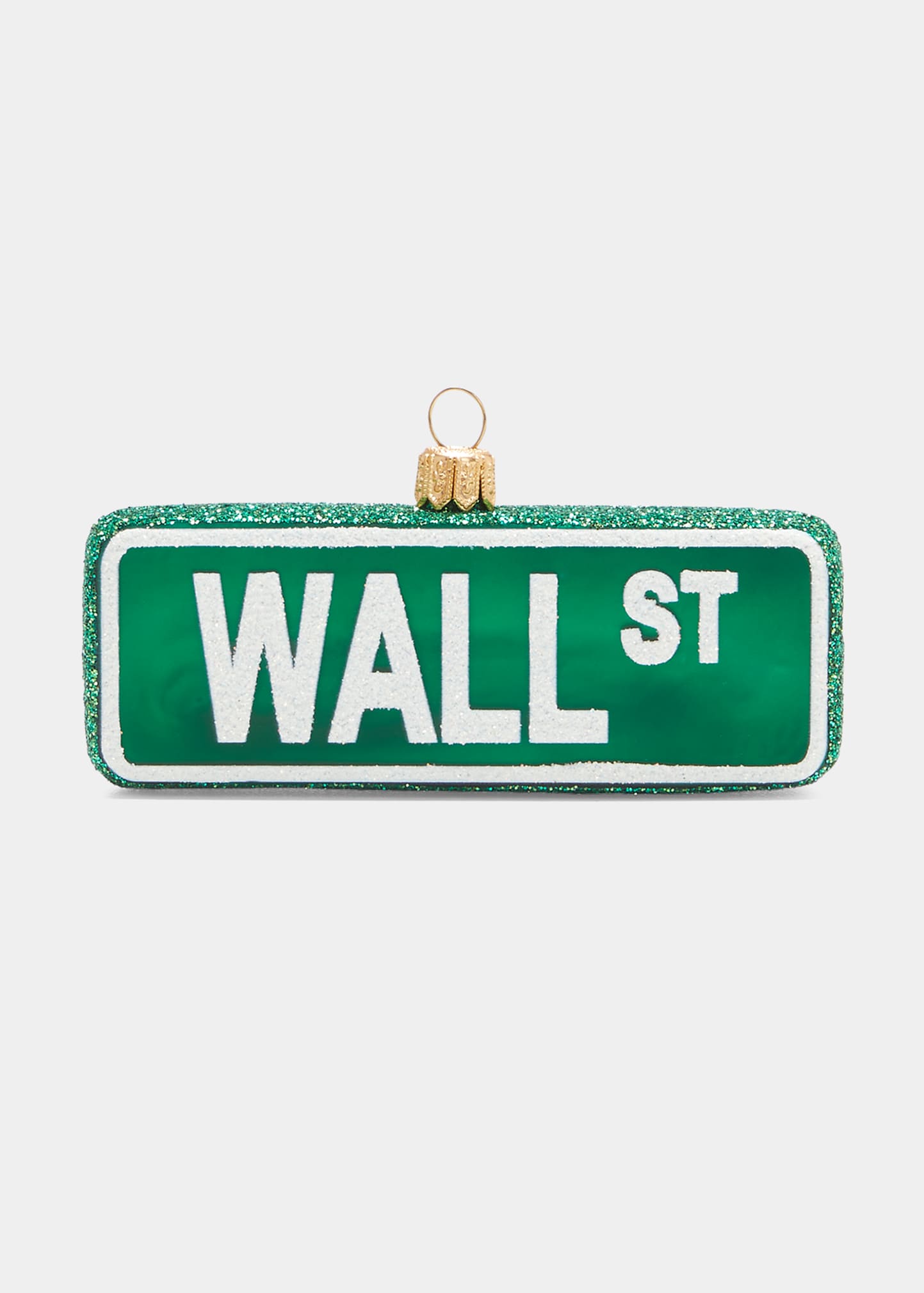 Bergdorf Goodman Wall St. Sign Christmas Ornament In Multi