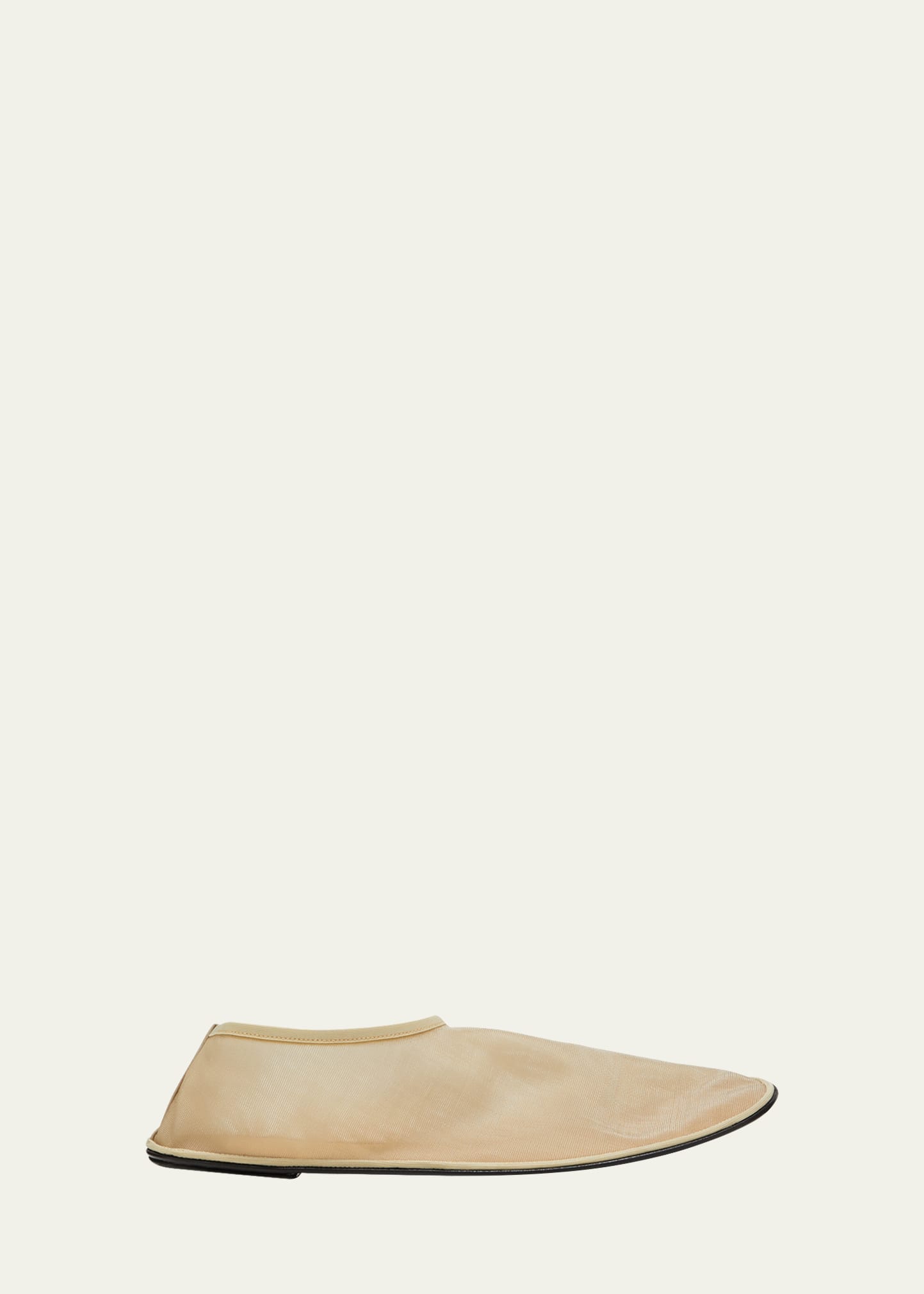 The Row Sheer Sock Nylon Flats In Nud Nude