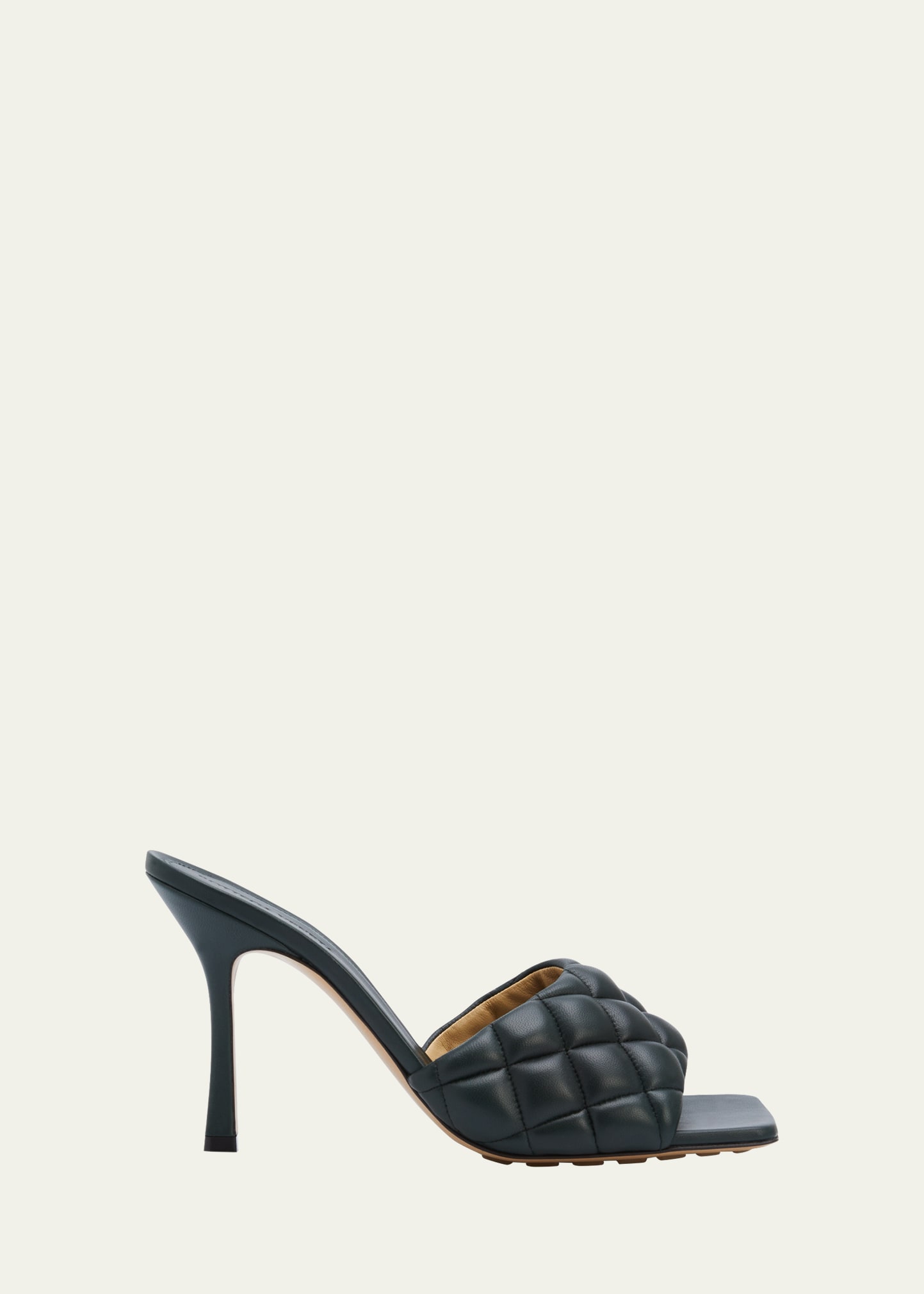 Bottega Veneta The Padded Sandals In Inkwell