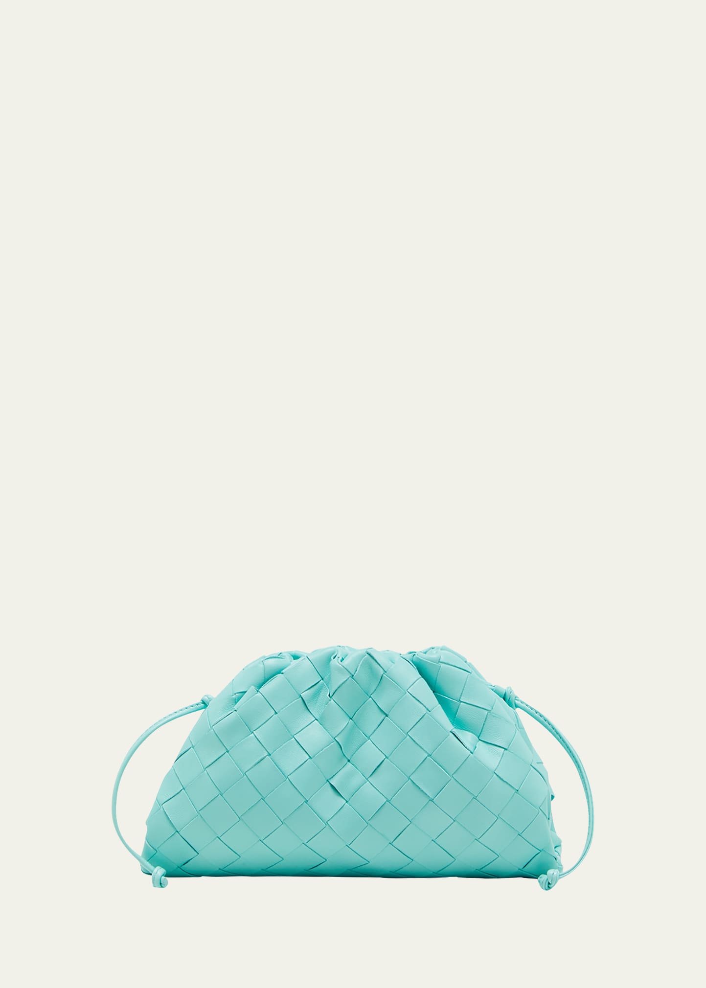 Bottega Veneta Intrecciato 编织皮质迷你手拿包 In Celadon