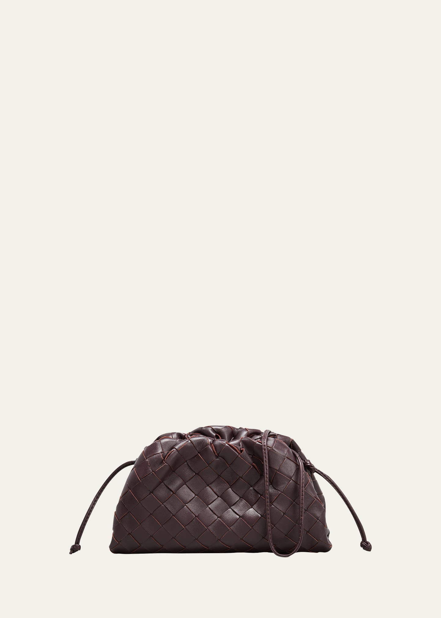 Bottega Veneta Mini Pouch Intrecciato Crossbody Bag In Grape