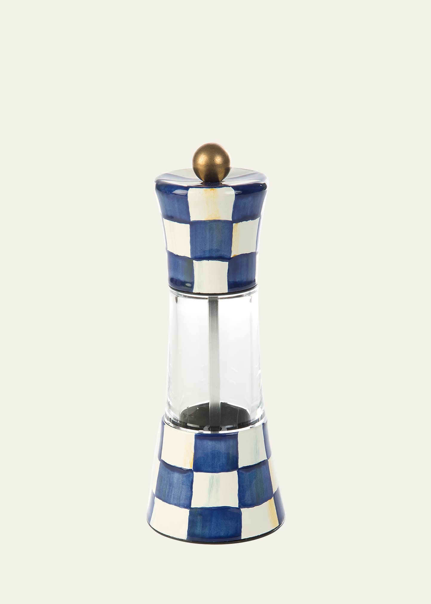 Shop Mackenzie-childs Royal Check Grinder In Blue/white