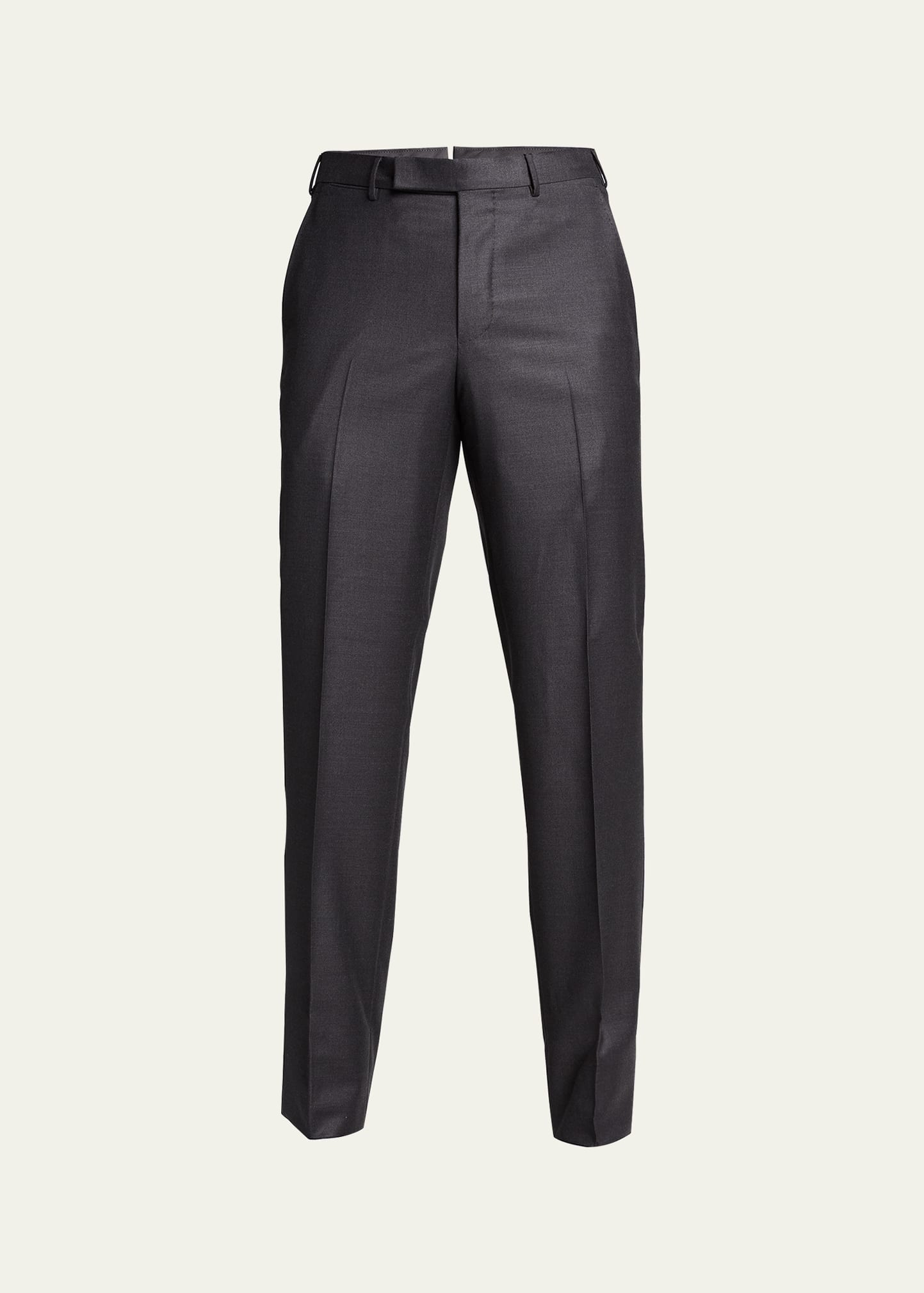 Zegna Men's Trofeo Wool Trousers In Gray