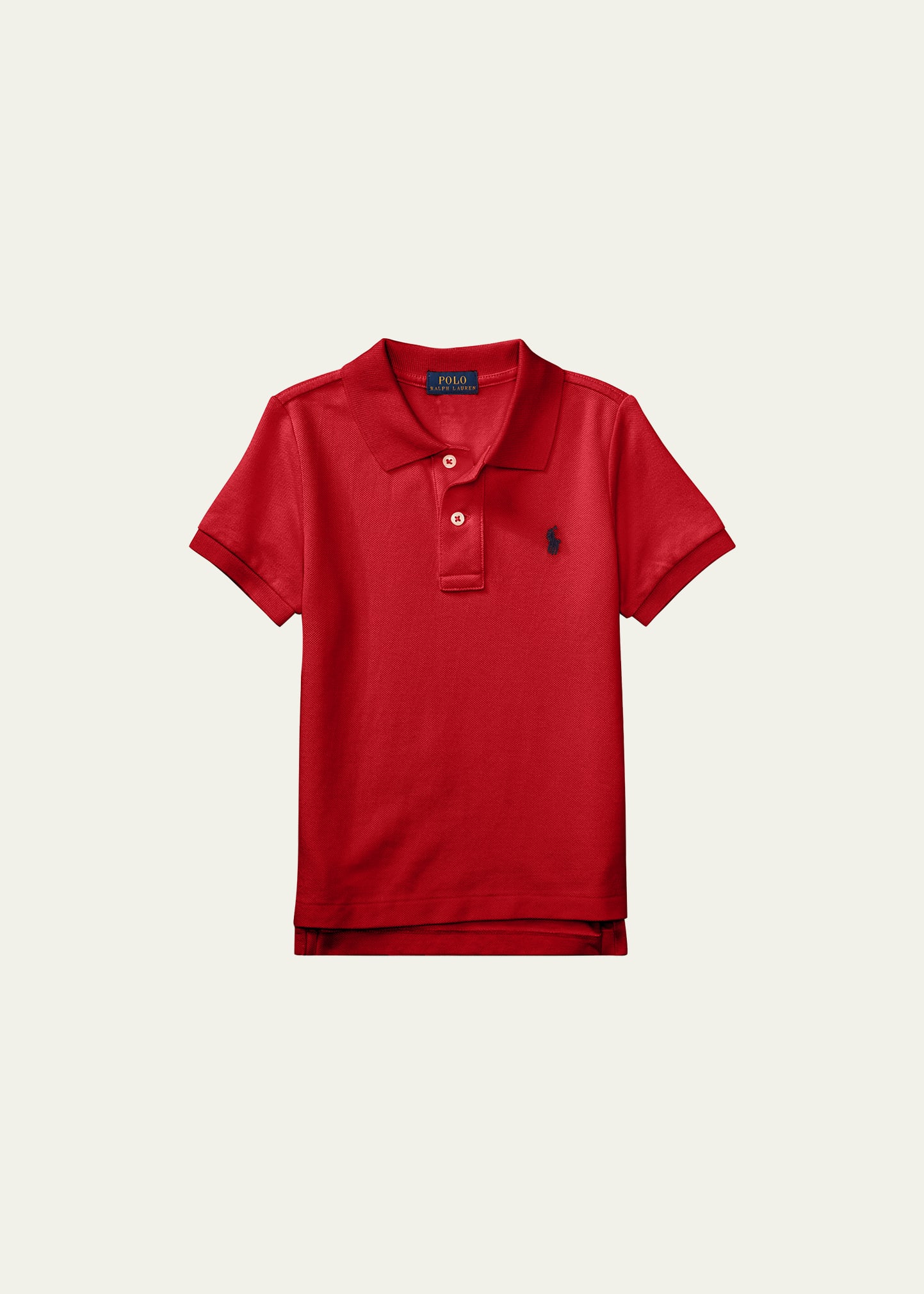 Short-Sleeve Logo Embroidery Polo Shirt, Size 2-7