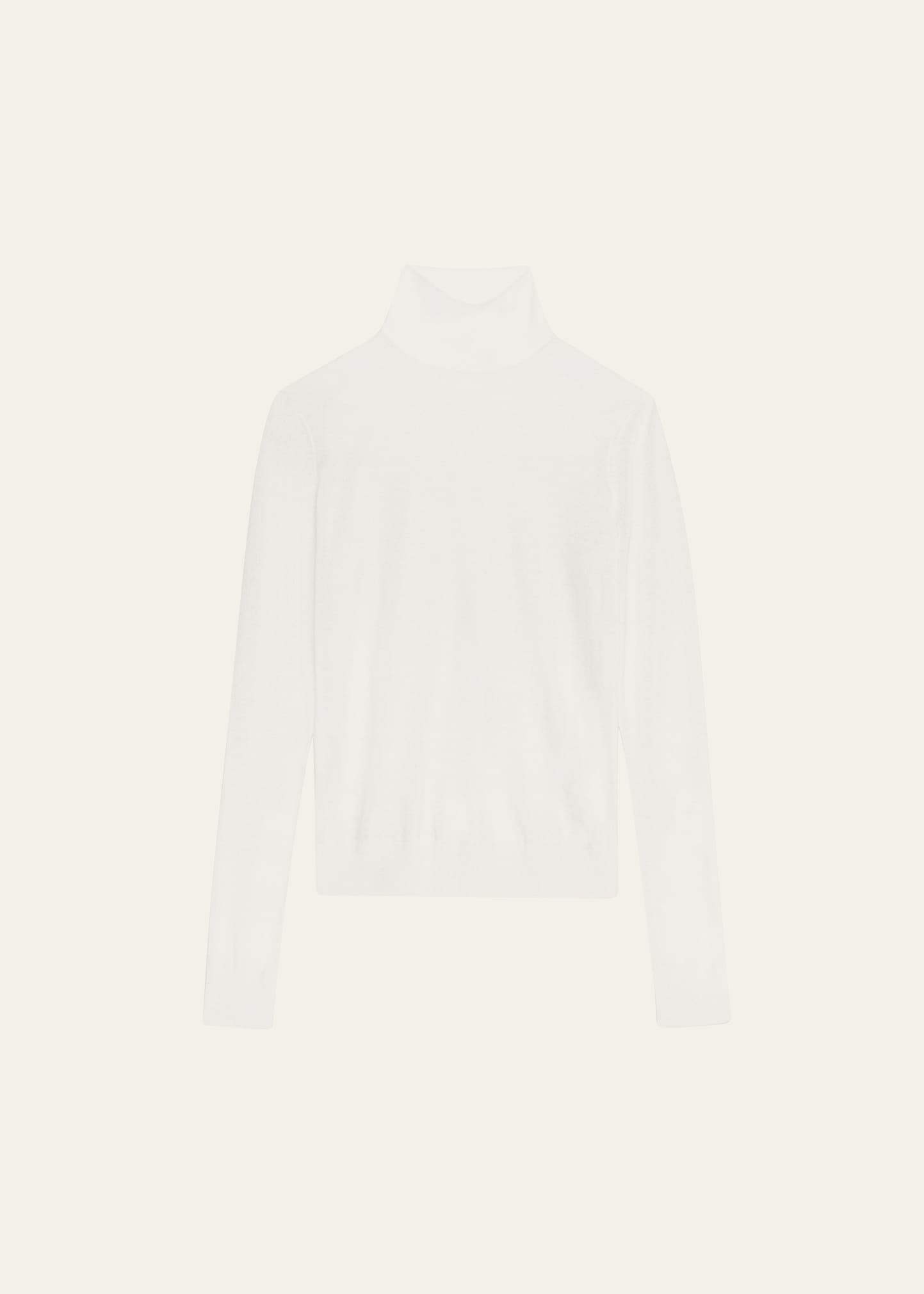 Shop Theory Regal Wool Turtleneck Sweater In New Ivory