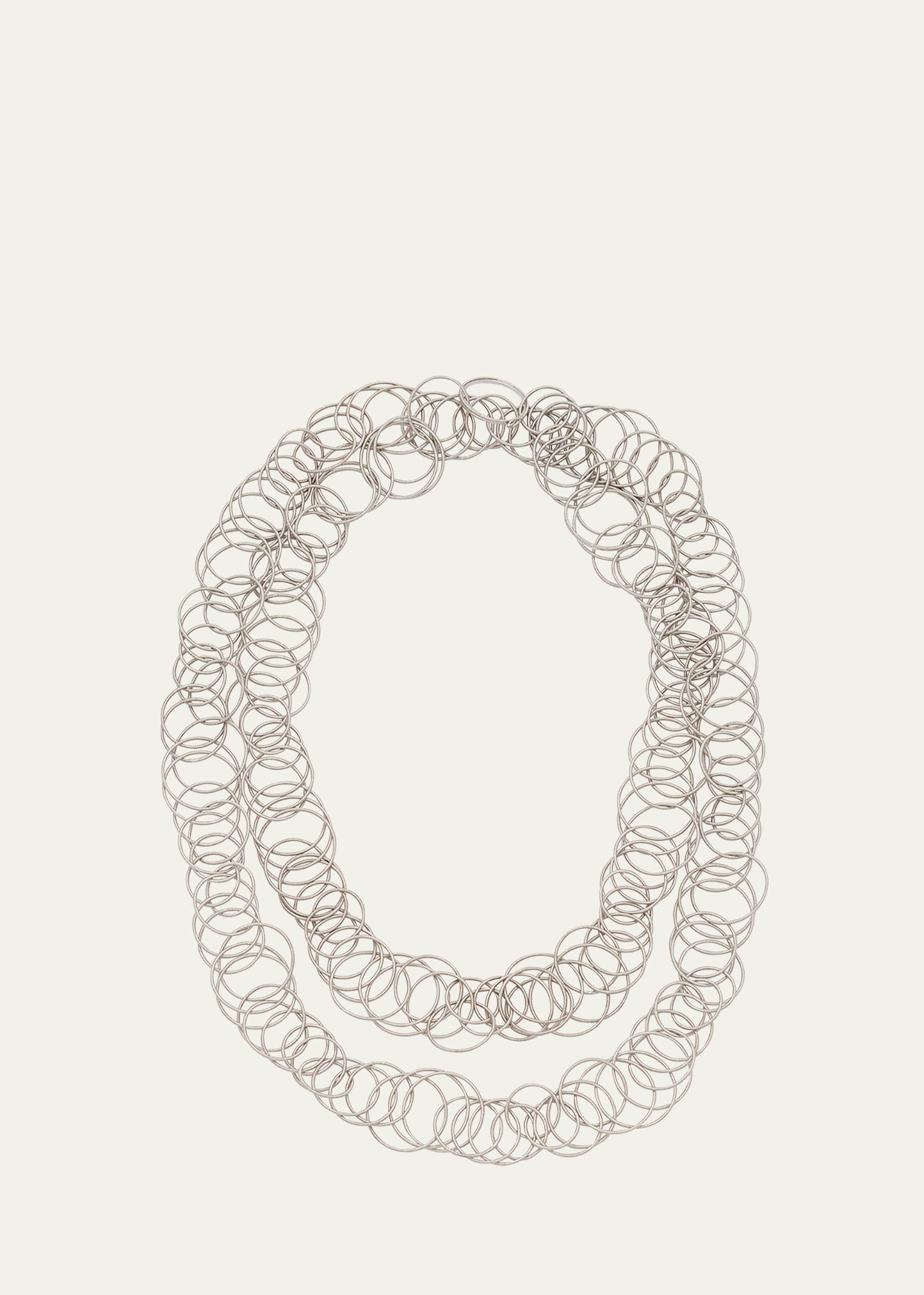 Buccellati Hawaii White Gold Long Necklace 102cm