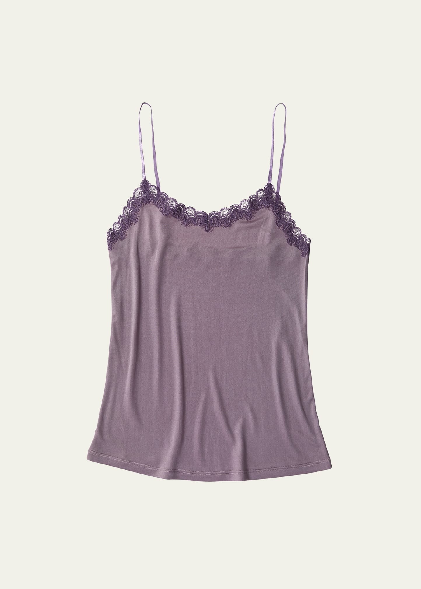 Uwila Warrior Soft Silks Lace-trim Camisole In Nirvana