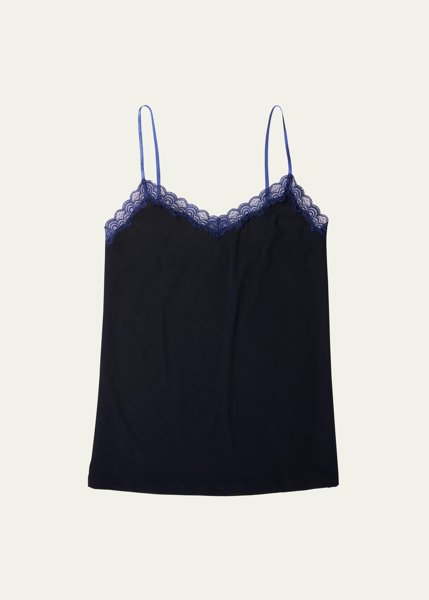 Uwila Warrior Happy Seams Camisole Top With Gold Trim In Tap Shoe Black