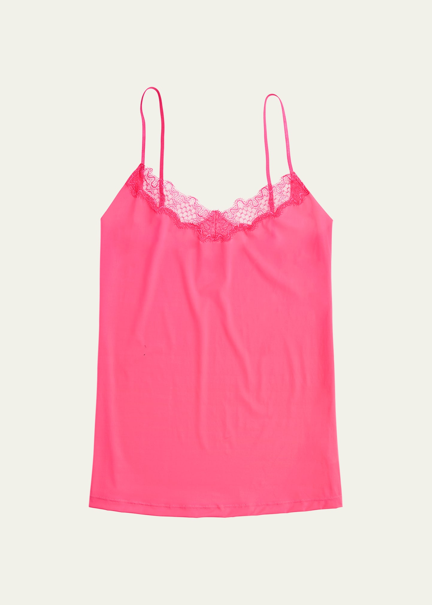 Uwila Warrior Happy Seamless Lace Trim Camisole In Camilla Rose