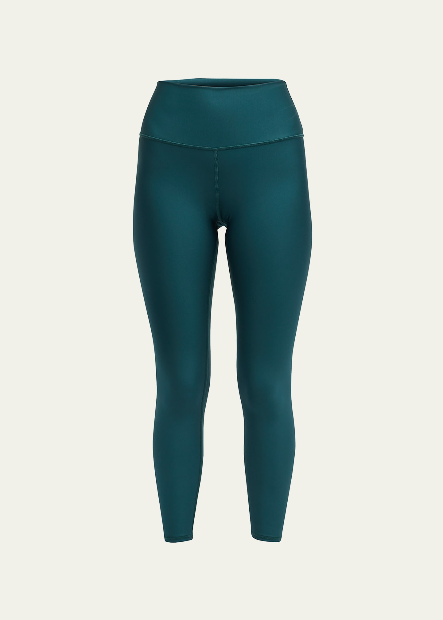Alo Yoga Airlift High-rise Stretch-woven In Midnight Green