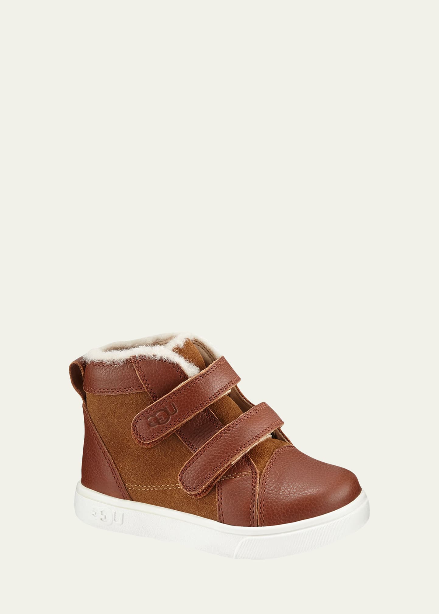 Ugg Boys' Rennon Ii High Top Sneakers - Toddler, Little Kid In Brown