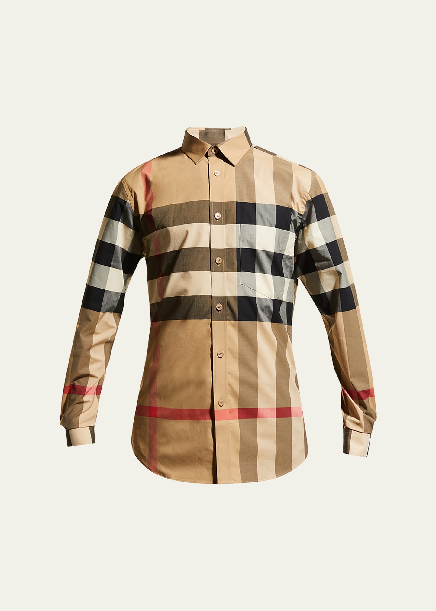 Burberry checkered cotton shirt - Neutrals