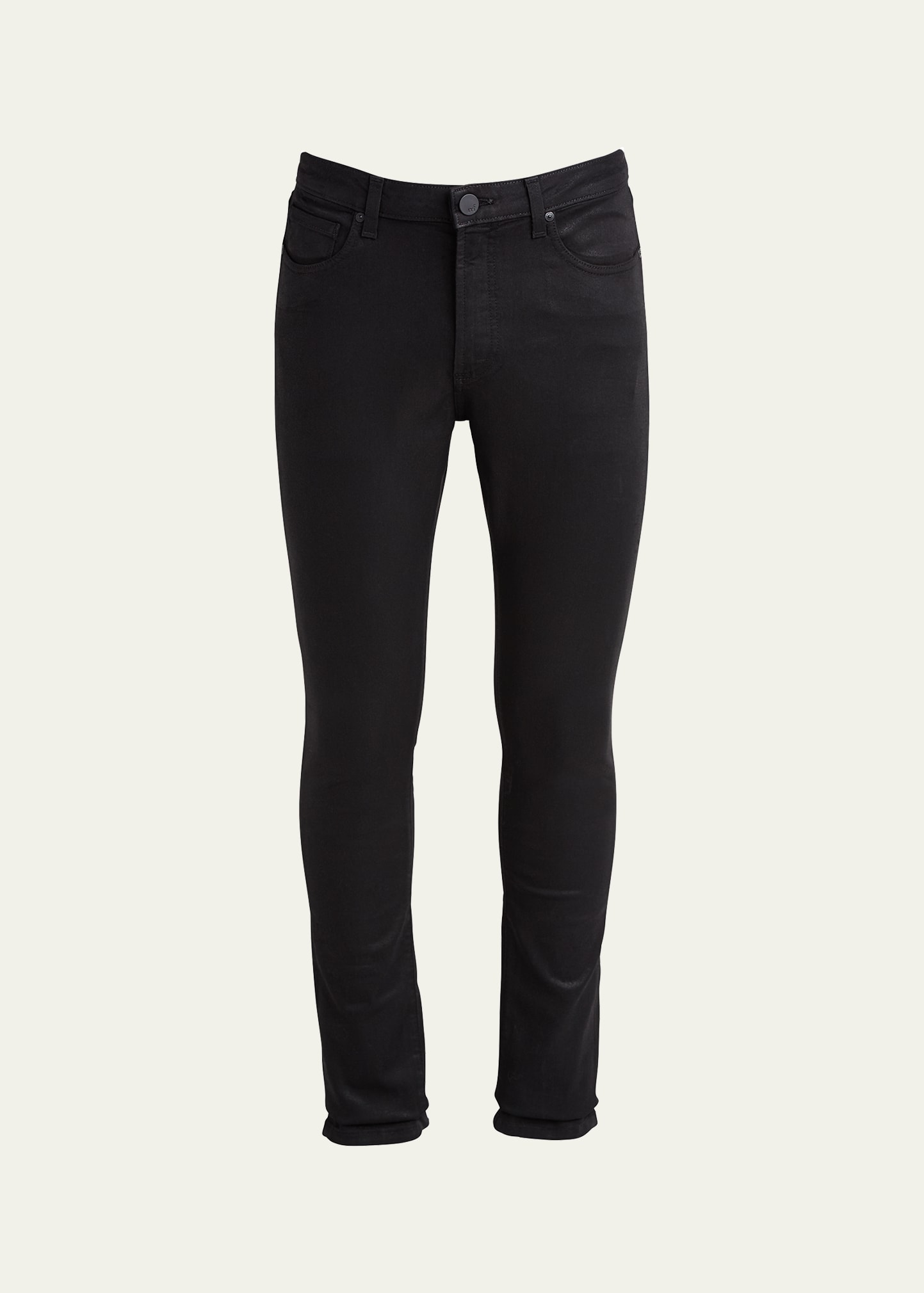 Shop Monfrere Men's Greyson Skinny-fit Jeans In Coated Noir