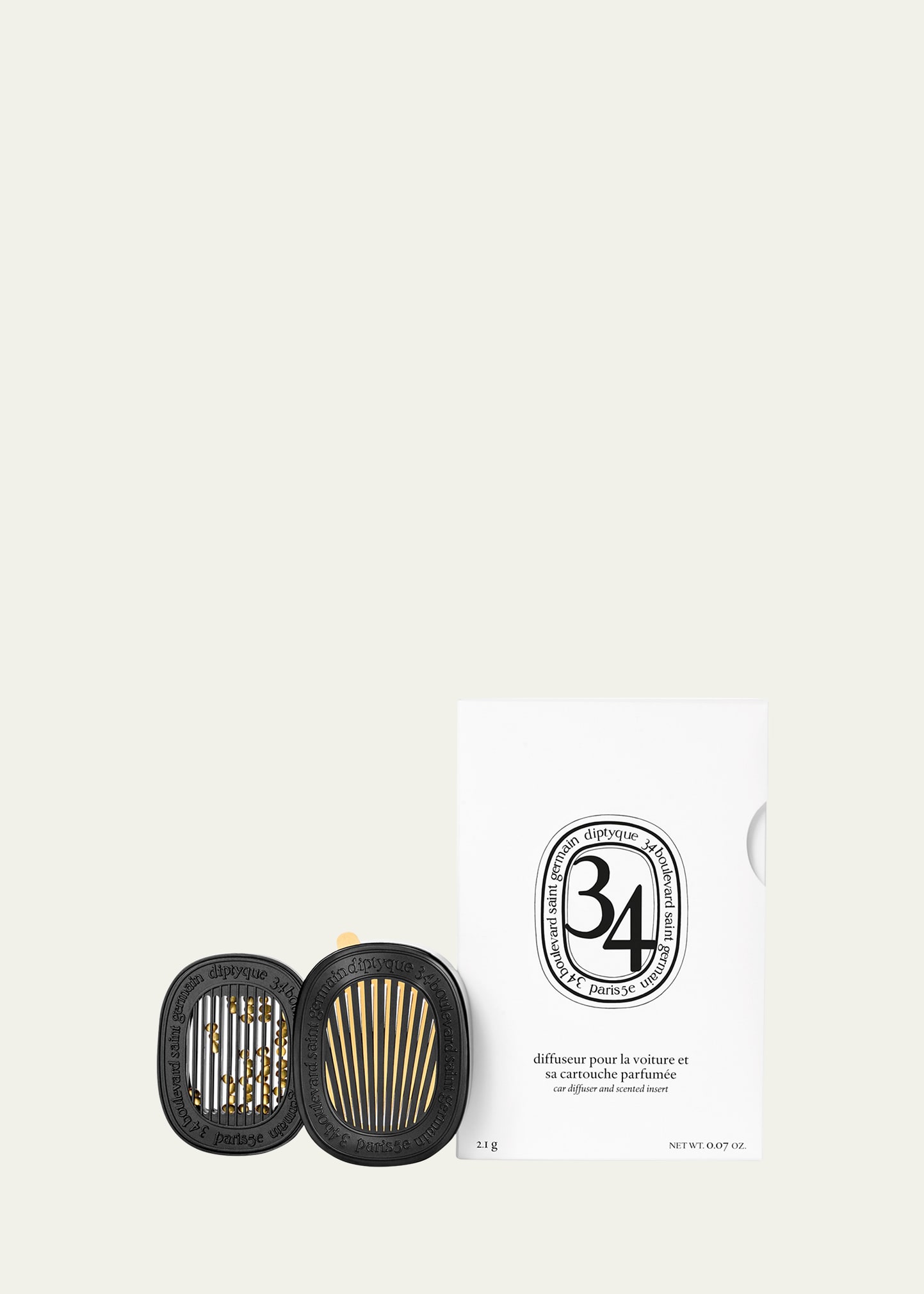 Diptyque Car Diffuser With 34 Boulevard Saint German Insert