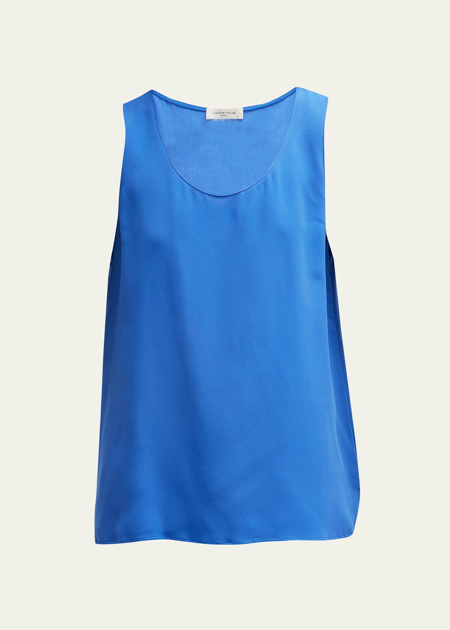Lafayette 148 Finnley Top Scoop Neck Tank In Classic Cobalt
