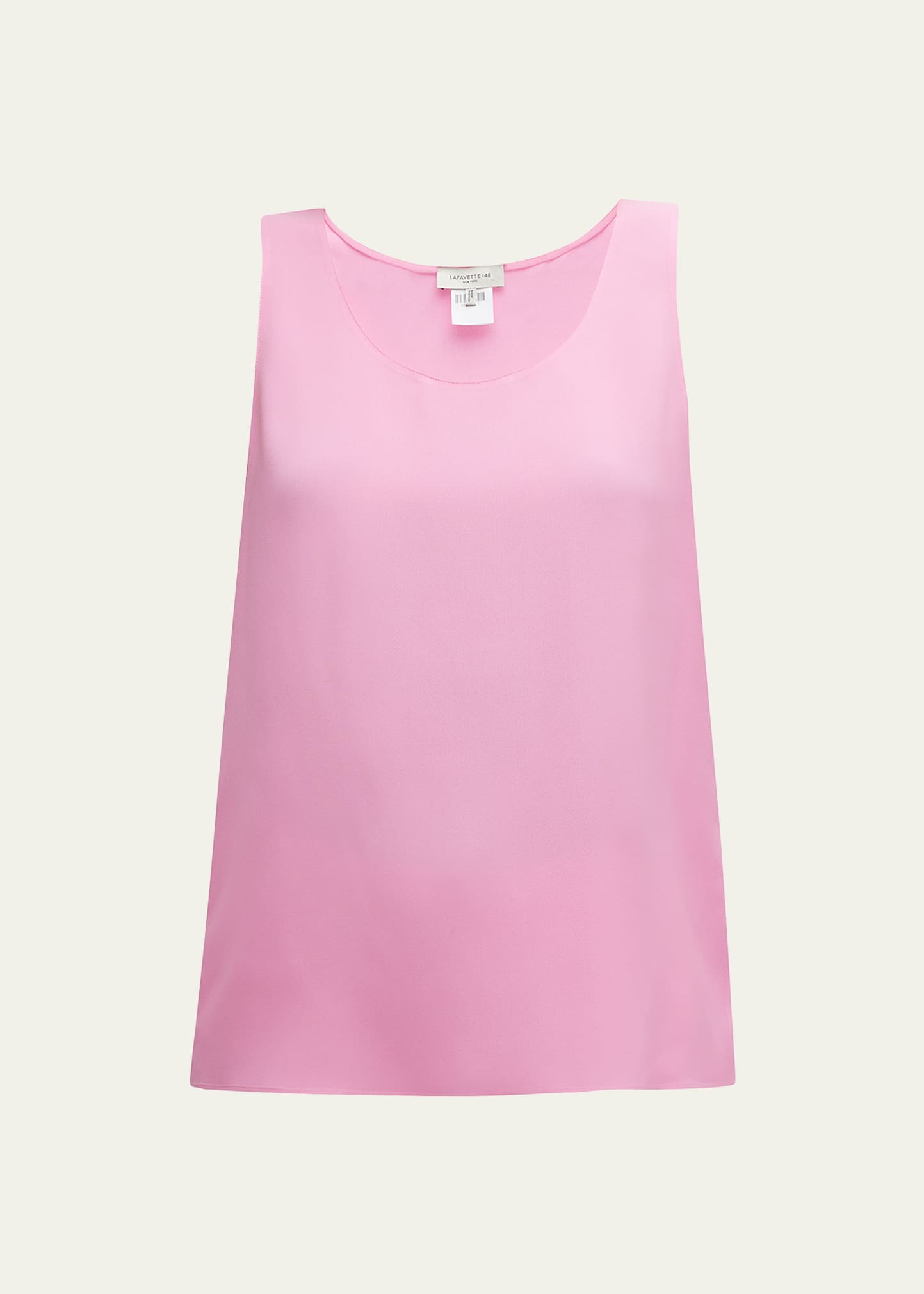 Lafayette 148 Finnley Scoop Neck Tank In Pink Madder