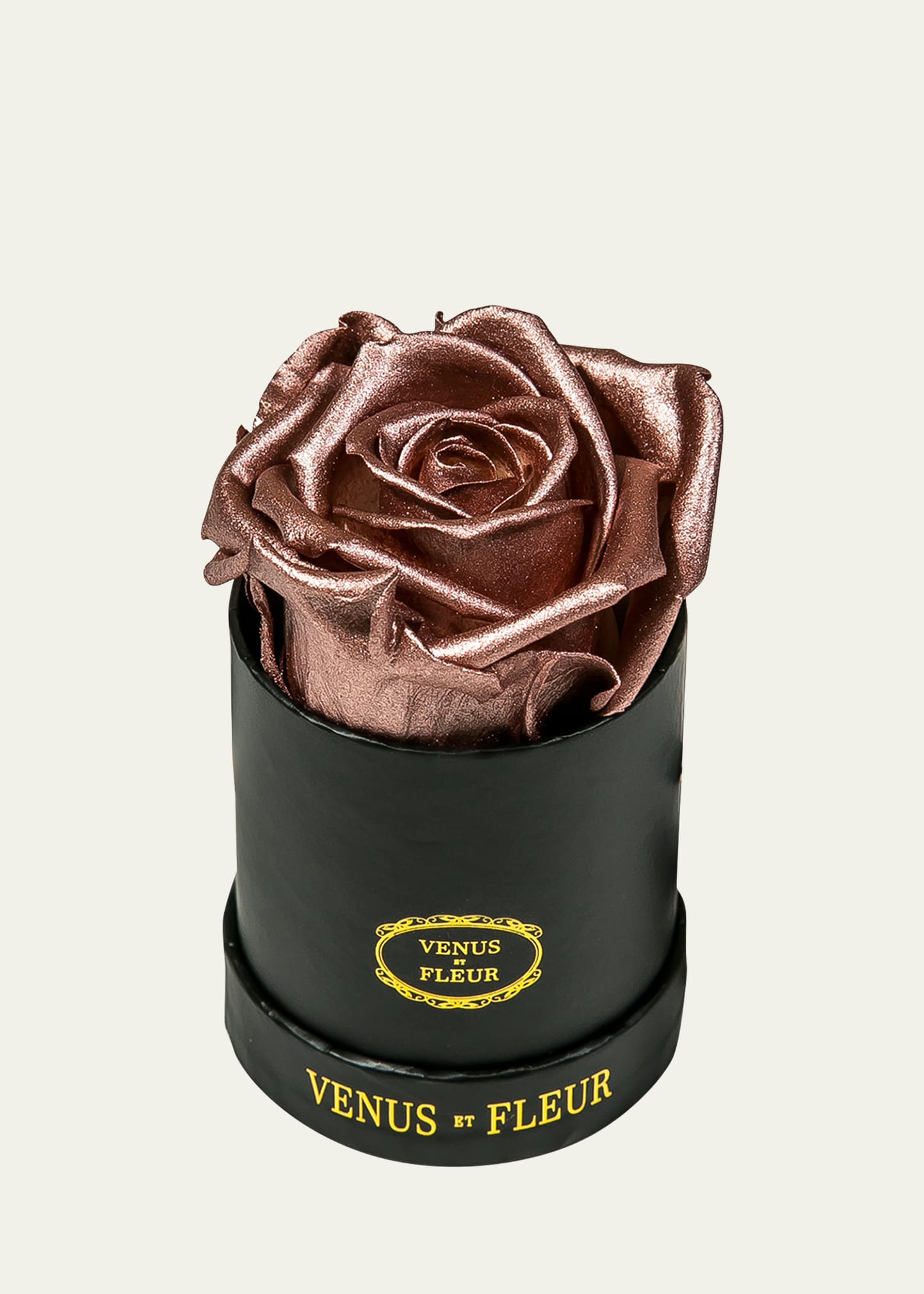 Shop Venus Et Fleur Classic Mini Round Rose Box In Rose Gold