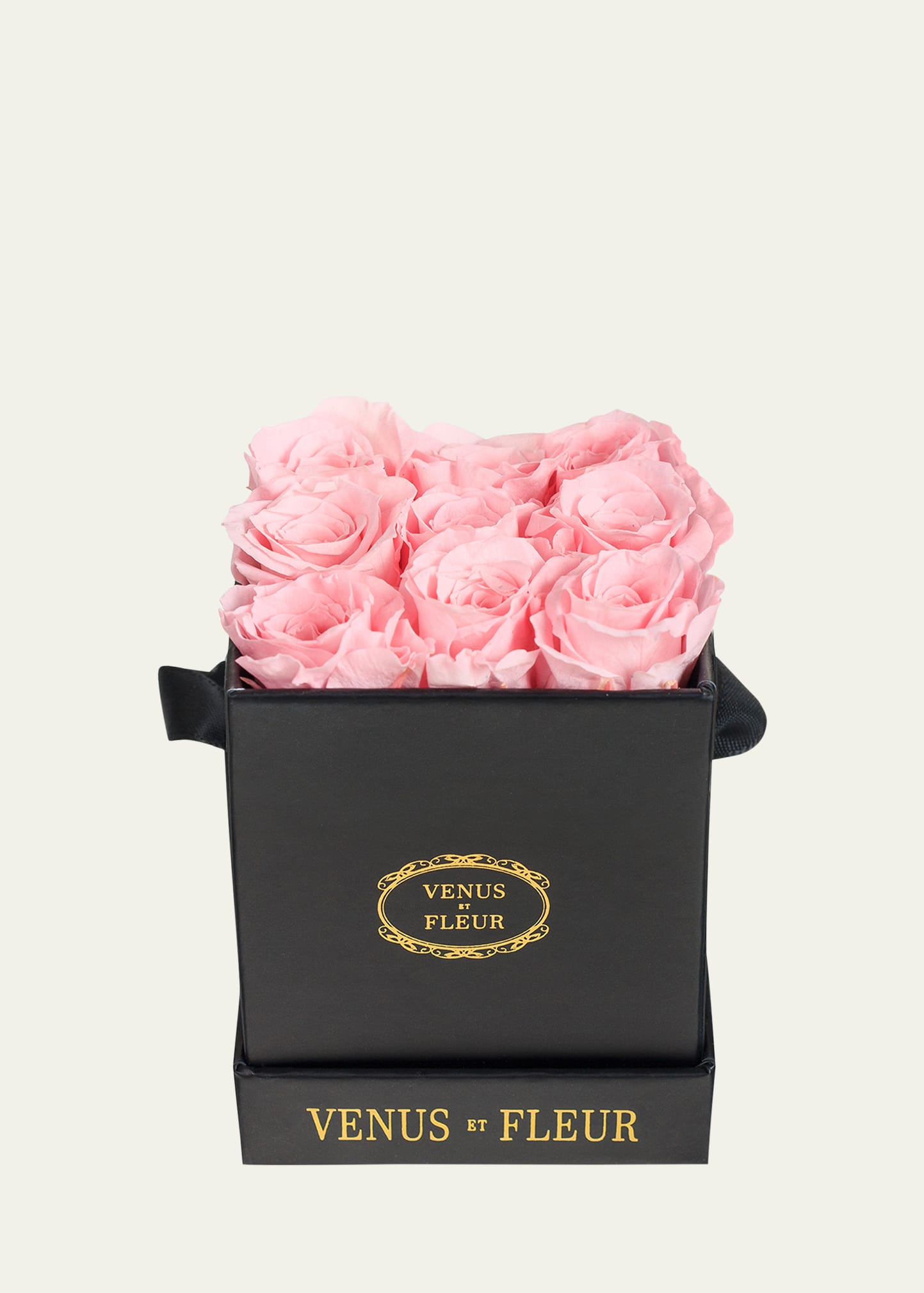 Venus Et Fleur Classic Mini Square Rose Box In Pink