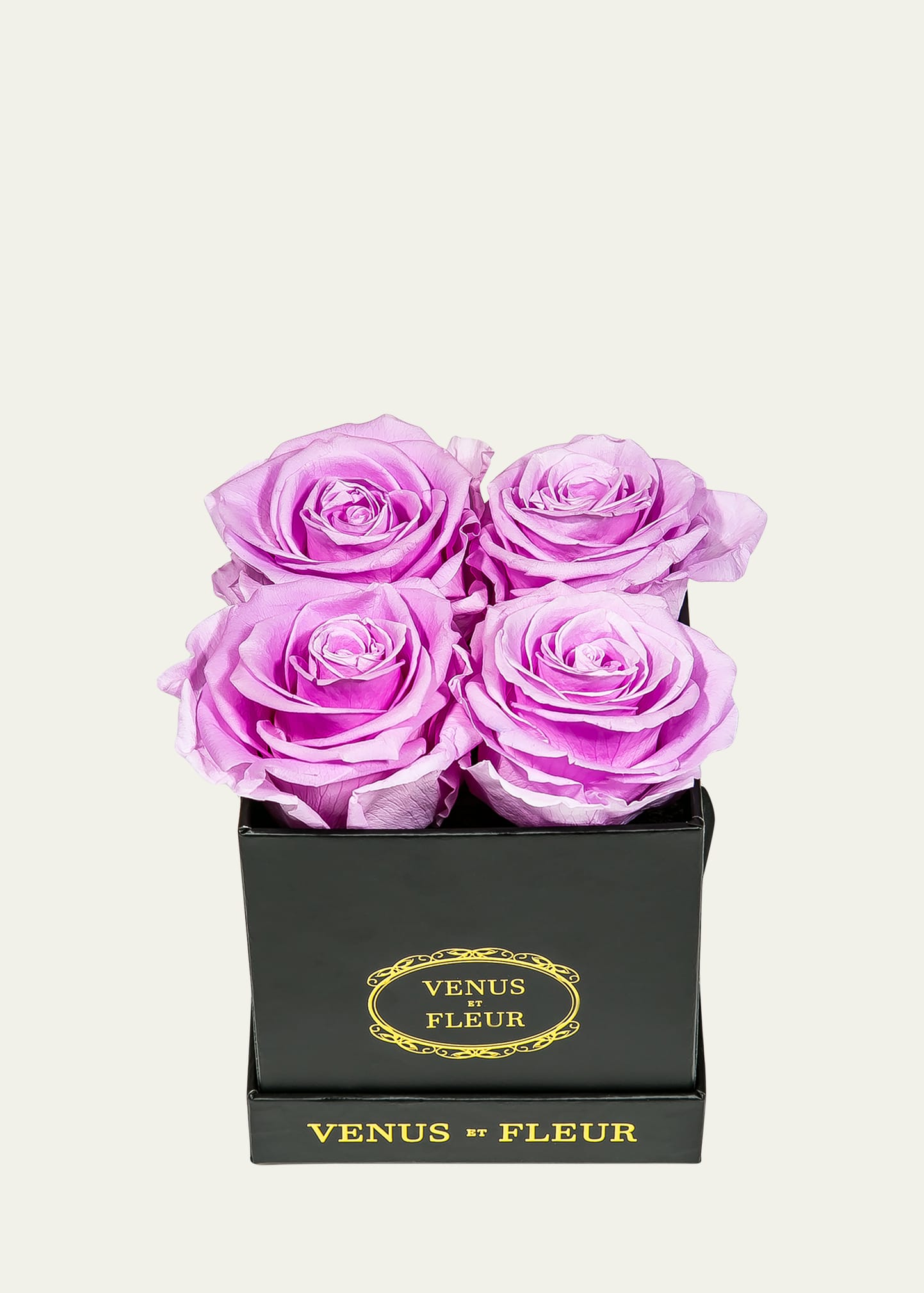 Shop Venus Et Fleur Classic Petite Square Rose Box In Lilac