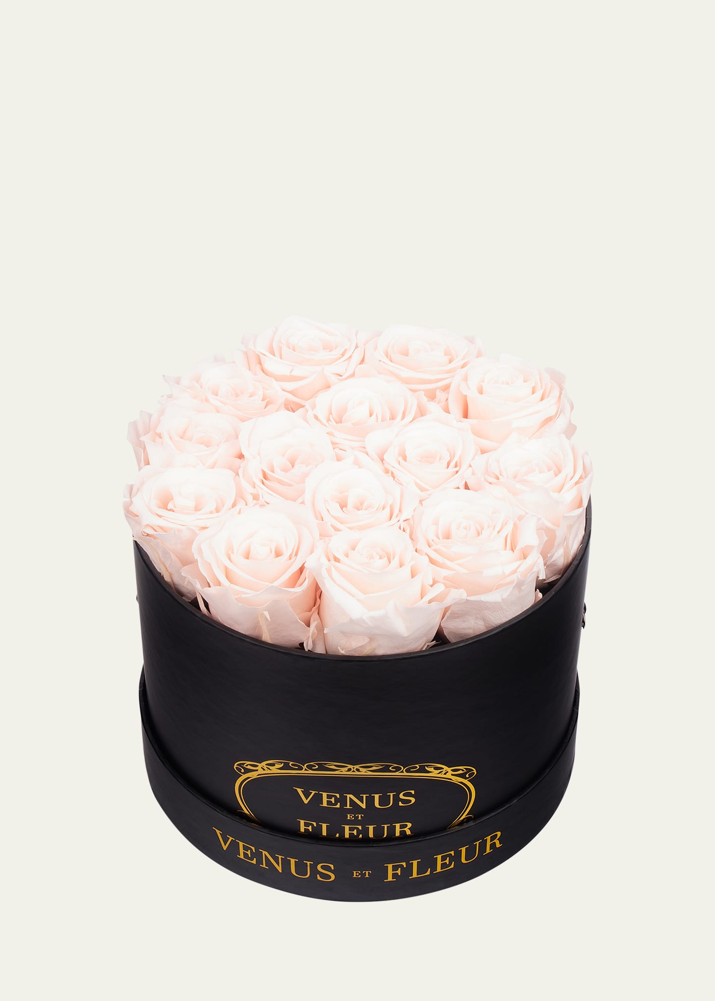Shop Venus Et Fleur Classic Small Round Rose Box In Blush