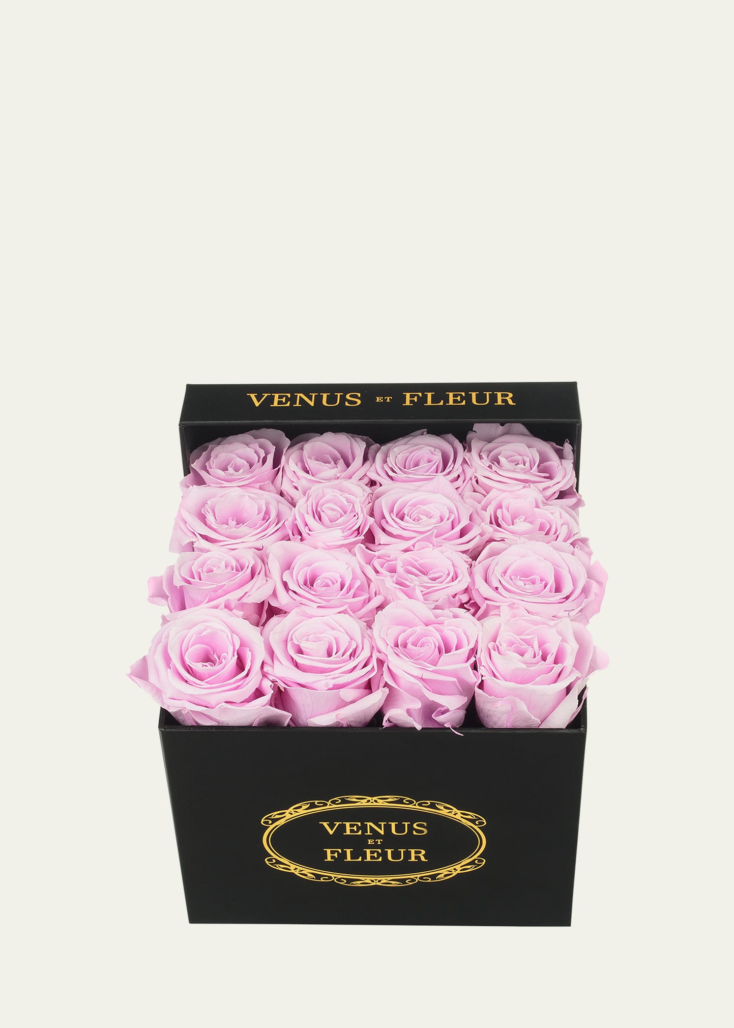 Venus Et Fleur Classic Small Square Rose Box In Lilac