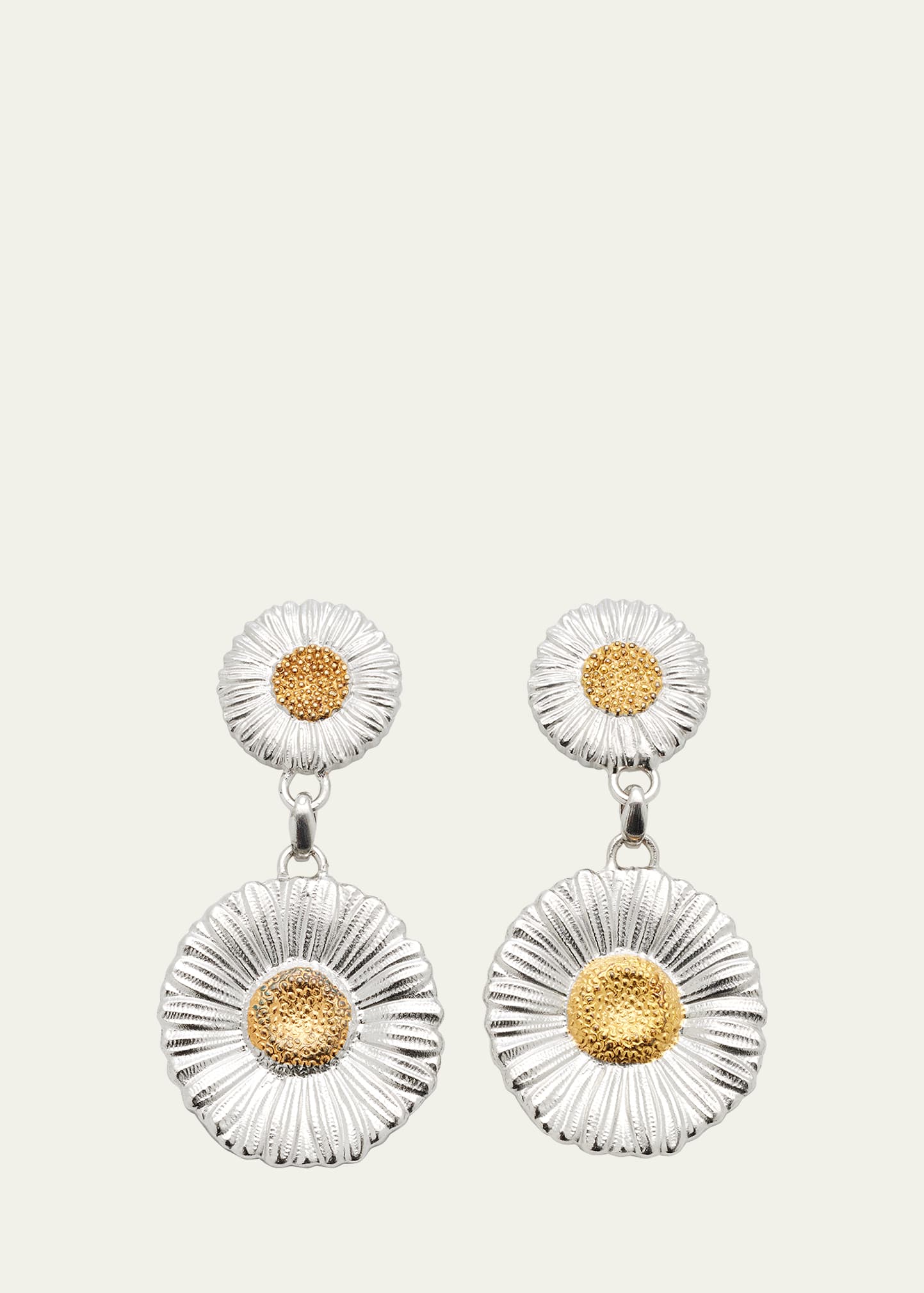 Blossoms Margherita Silver/Gold Pendant Earrings
