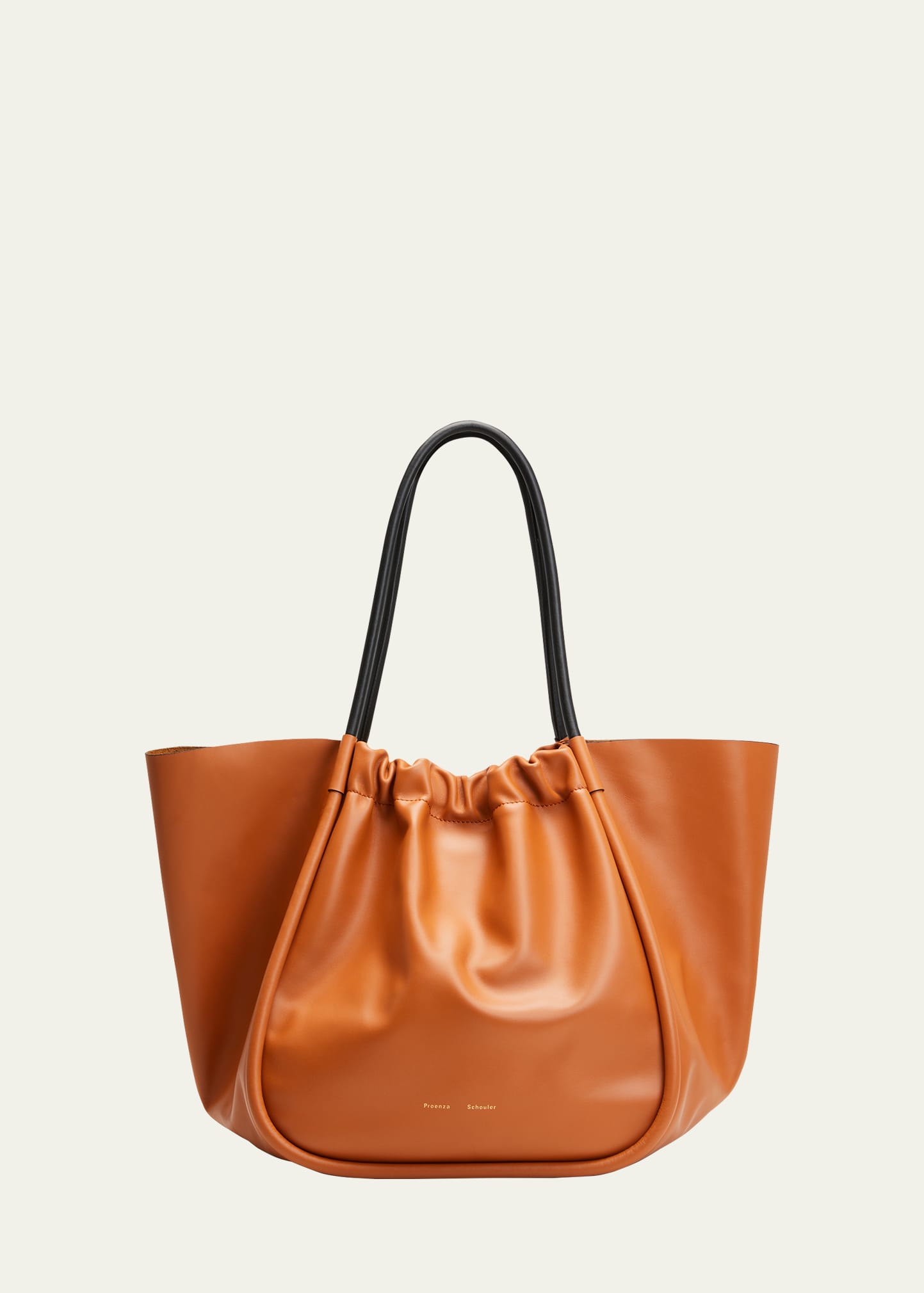 Proenza Schouler Large Ruched Suede & Leather Tote Bag In Light Taupe