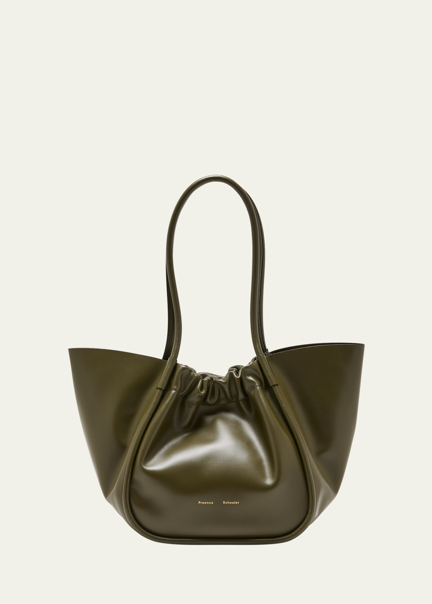 Proenza Schouler Small Ruched Leather Tote - Light Taupe