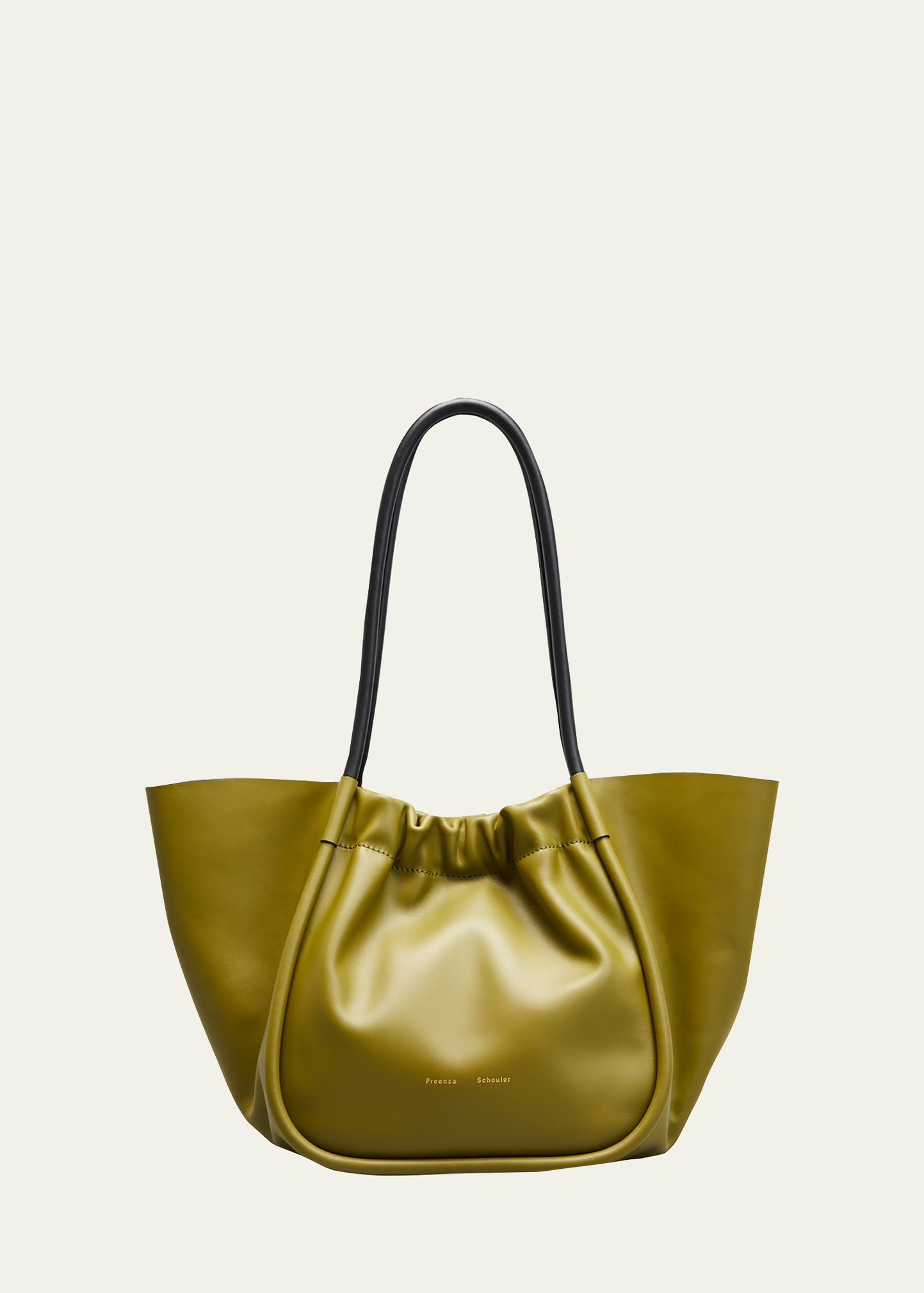 Proenza Schouler Large Ruched Smooth Leather Tote Bag