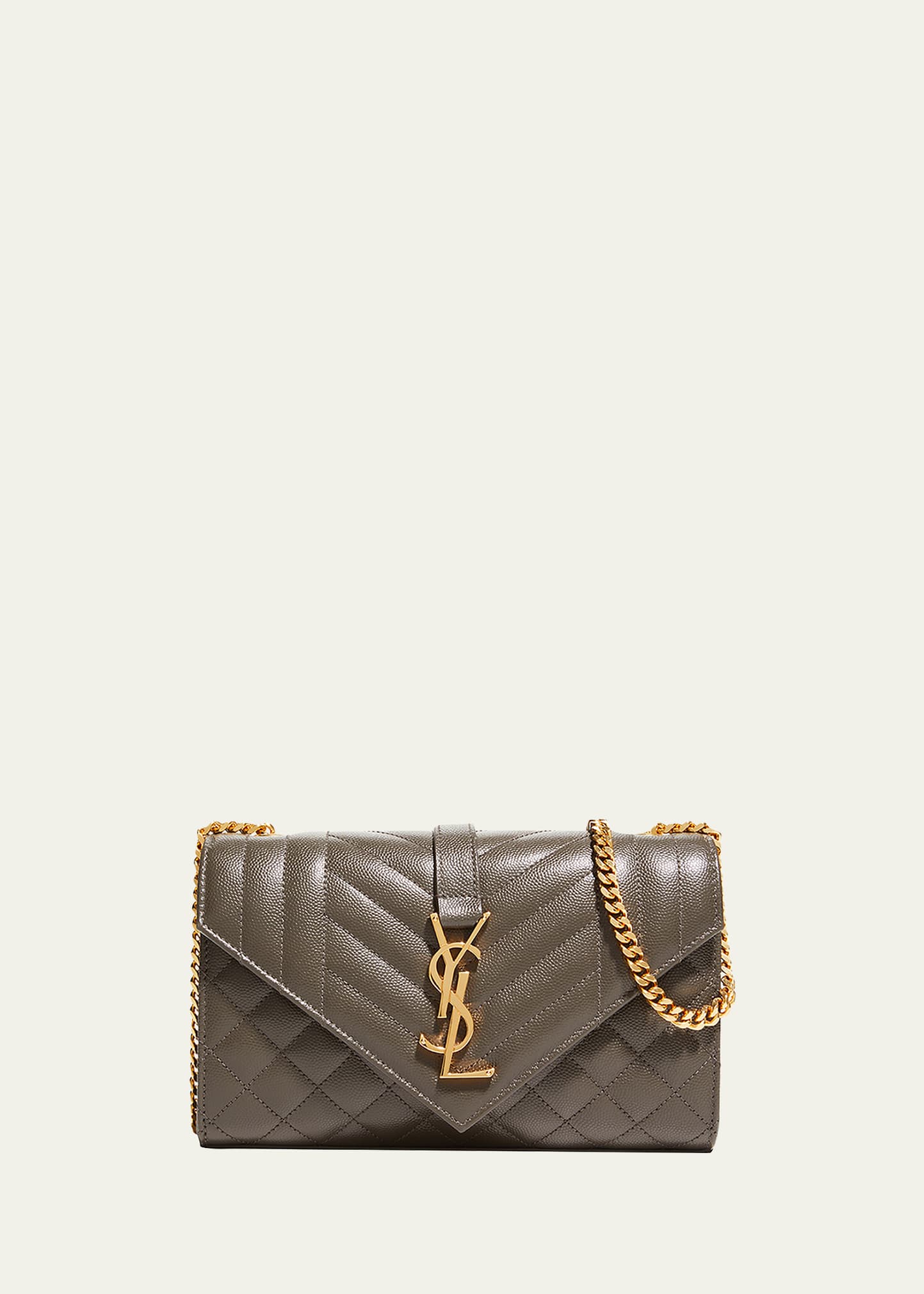 Saint Laurent Small YSL Monogram Leather Satchel Bag Smart Closet